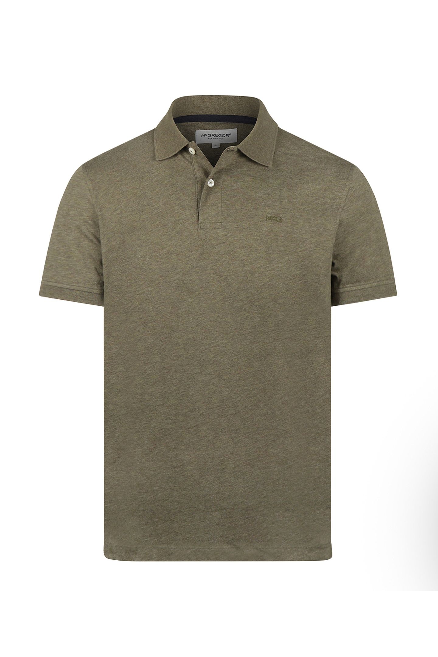 MELANGE JERSEY POLO LIGHT OLIVE 3