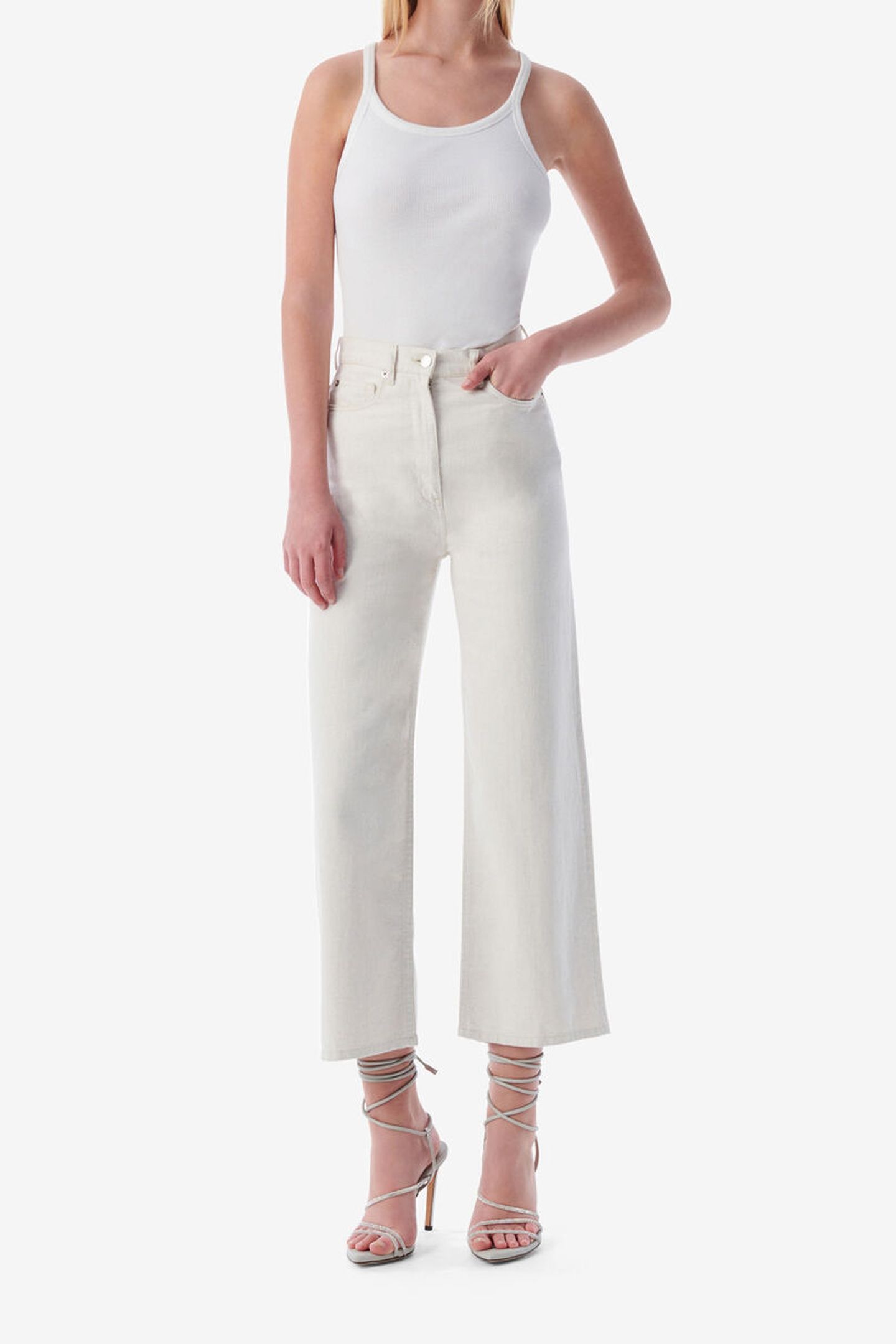 MARTINE TROUSER BEIGE/ NATURAL WHITE 1