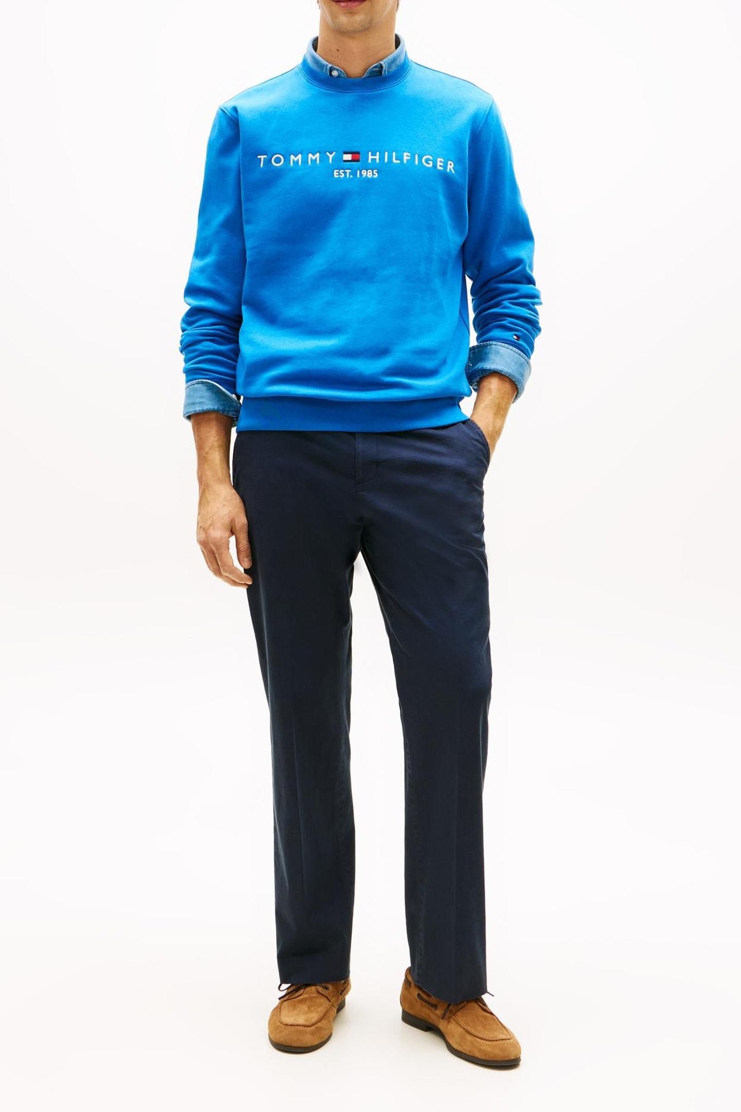 TOMMY LOGO SWEATSHIRT BLUE ORBIT 2