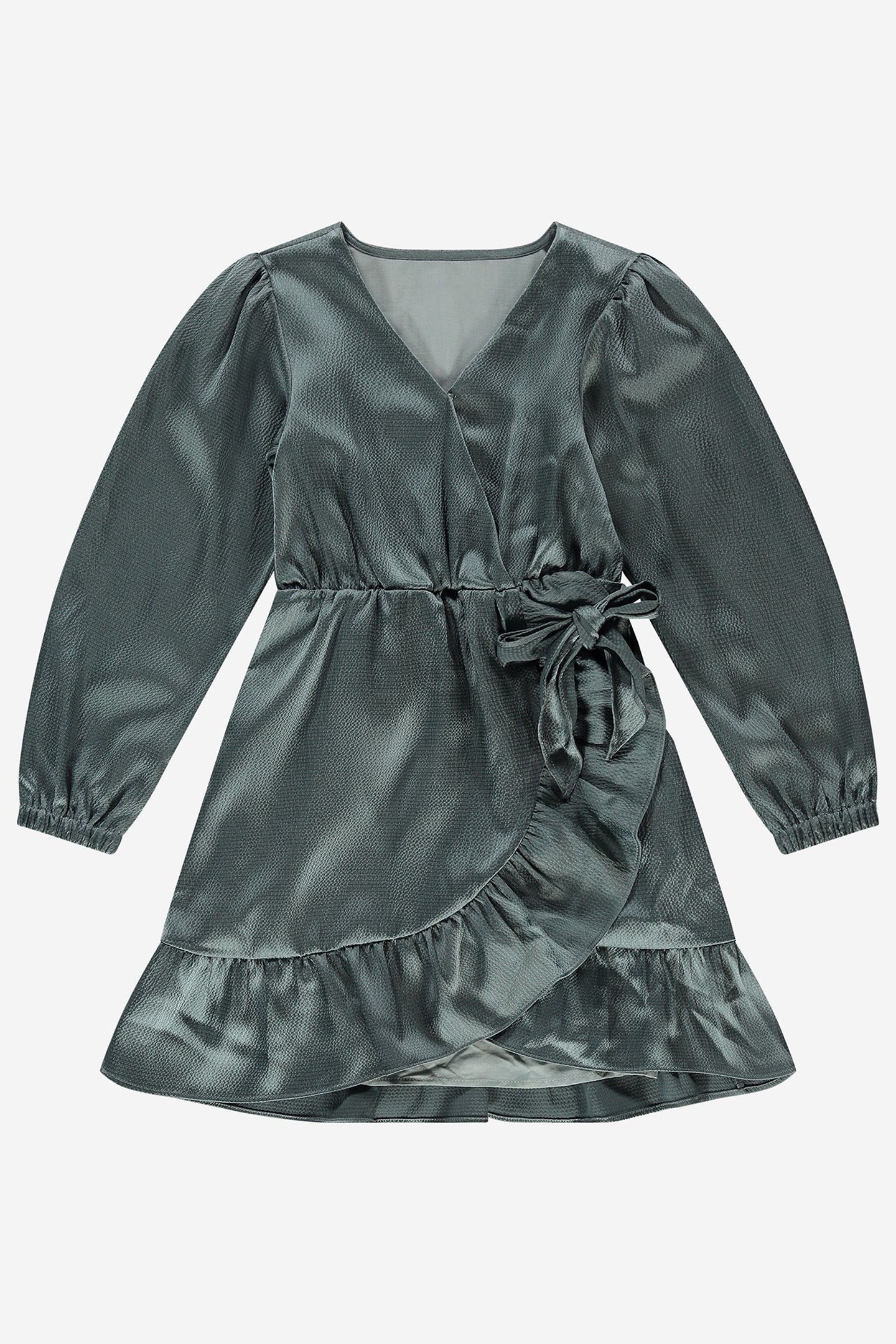 LENOXI DRESS GREY GREEN 1