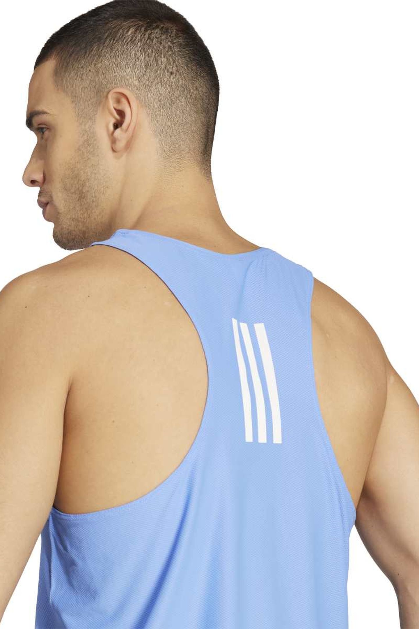 UNISEX PERFORMANCE OWN THE RUN AEROREADY TANK BLUE FUSION 3