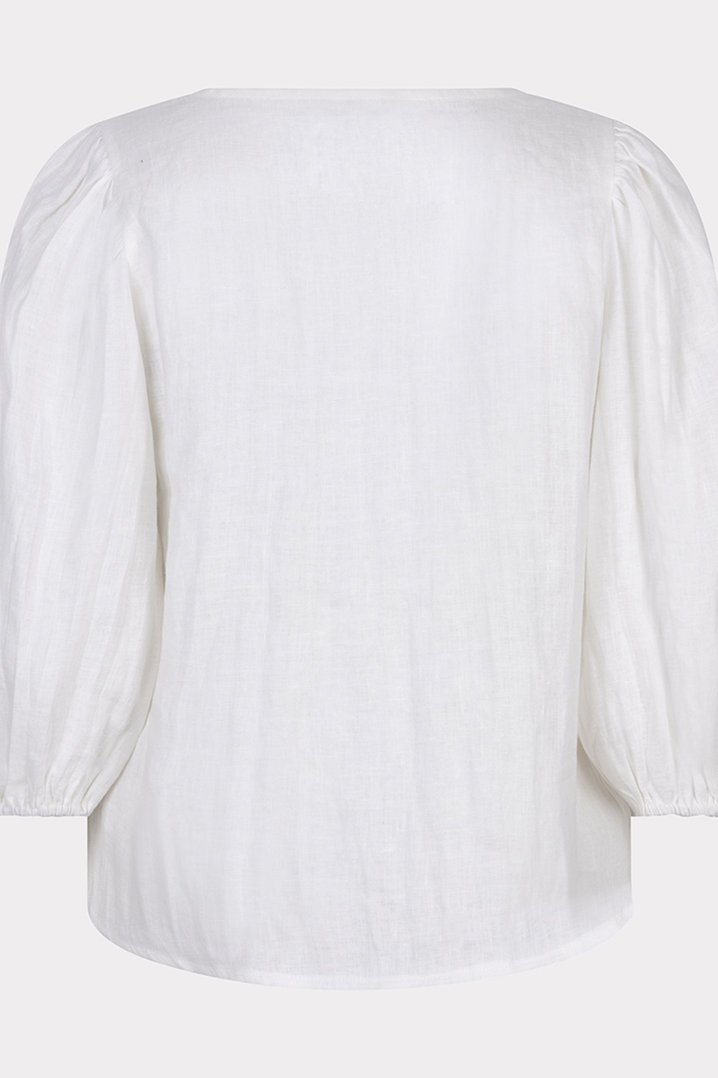 BLOUSE R-NECK LINEN OFF WHITE 6