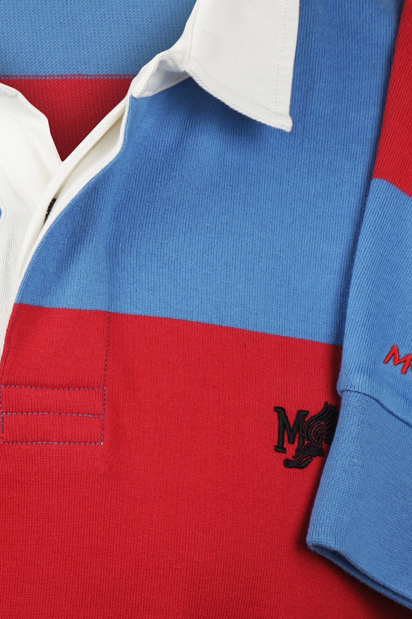 RUGBY 2 STRIPES RED 3