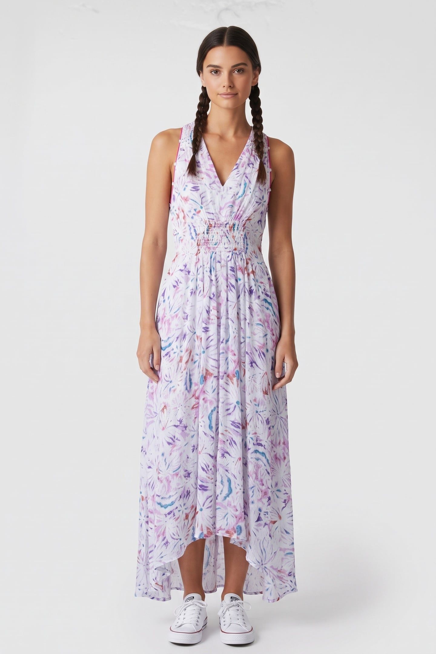 LAINI DRESS LIGHT PINK MULTICO 1