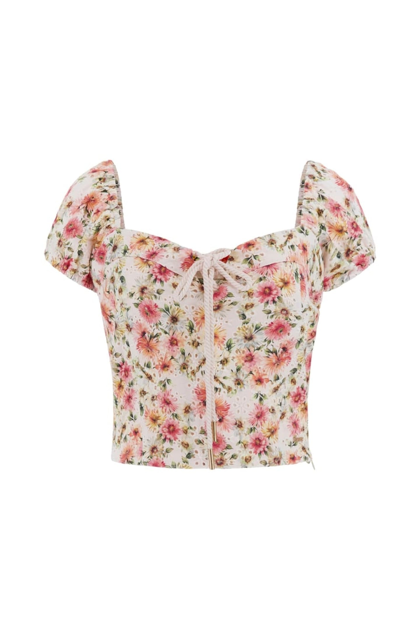 GUESS ECO ELIANE SS PUFFED TOP LITTLE PAINTED DAISI 5