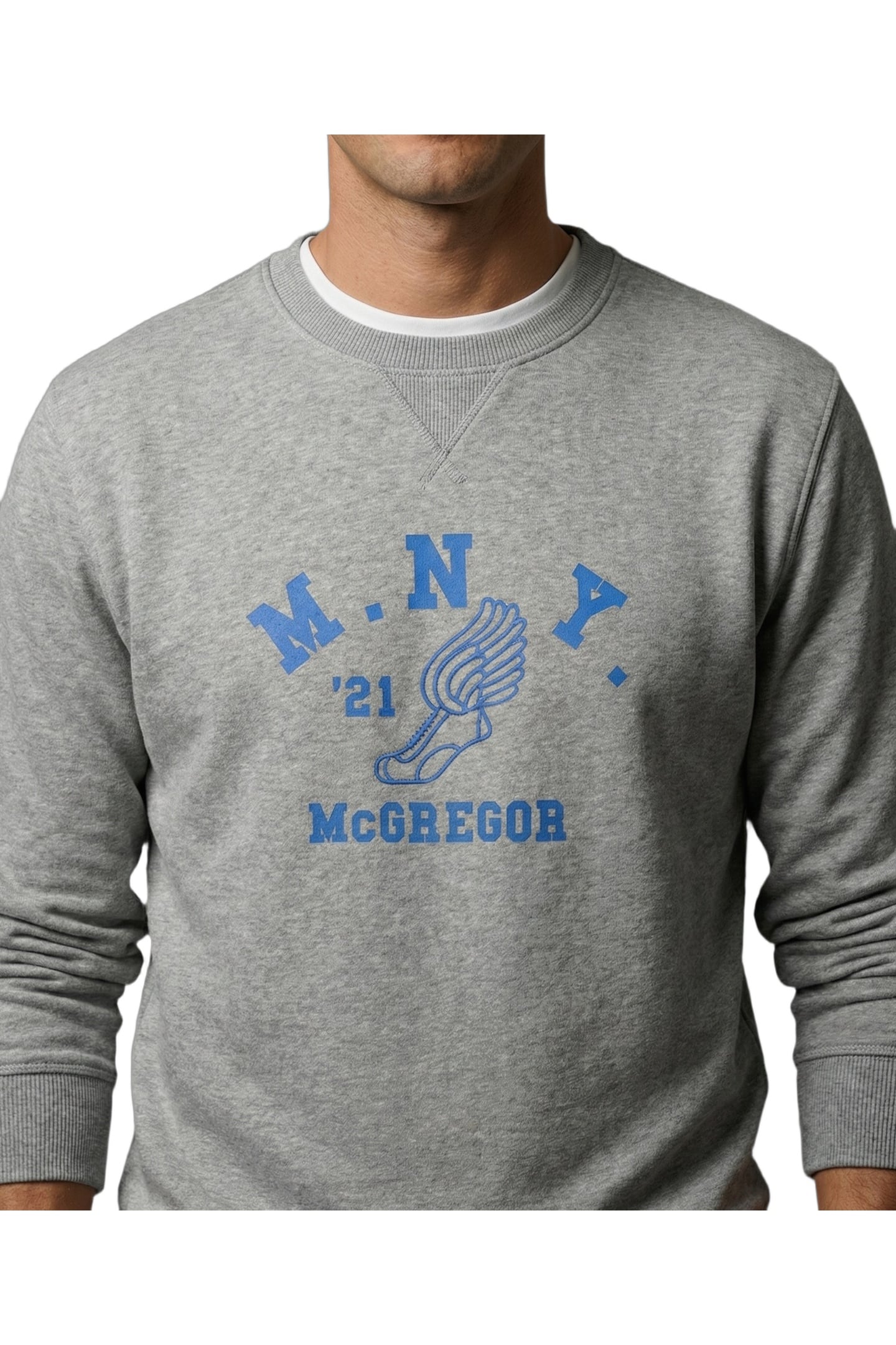 GRAPHIC CREW MEDIUM GREY MELANGE 5
