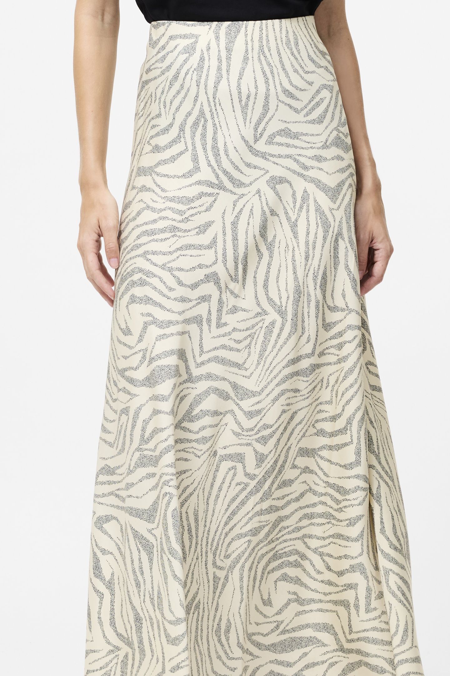 JOSIE ENNIS BIAS SKIRT PORCELAIN CREAM/BLAC 3