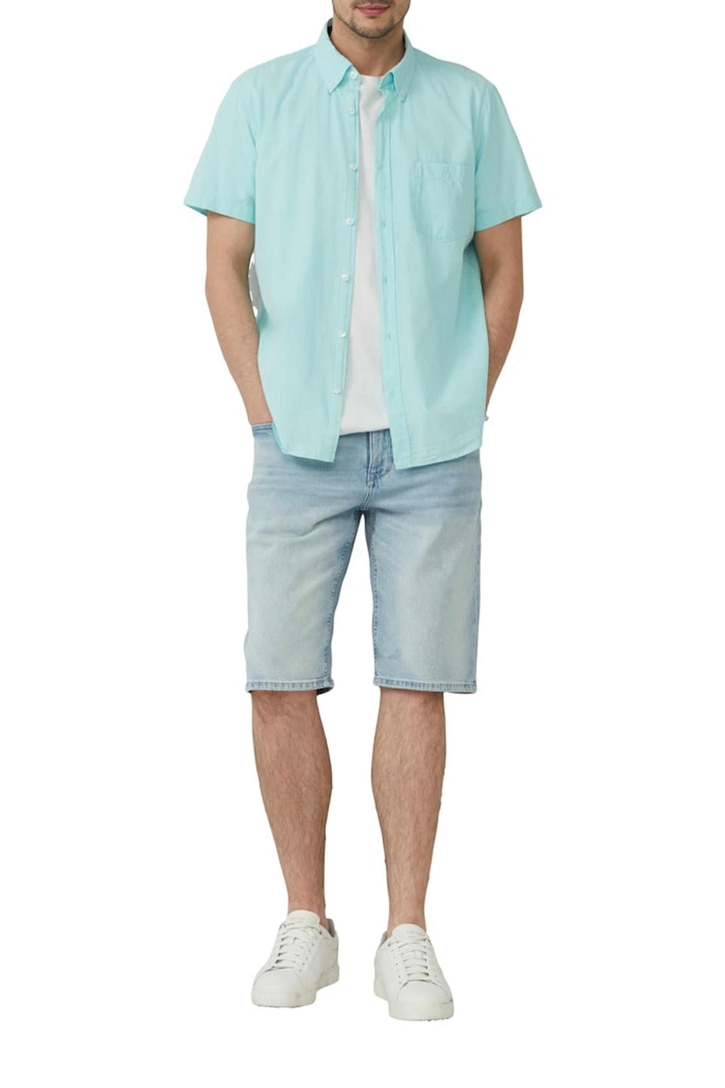 S.OLIVER SHIRTS BLUE AQUA 2