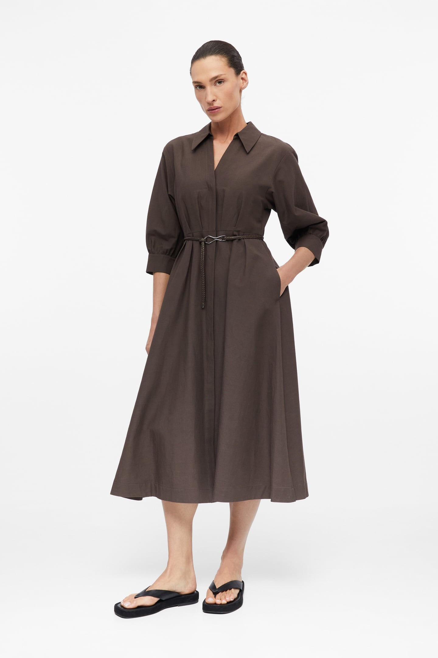COMMA DRESSES BROWN 1