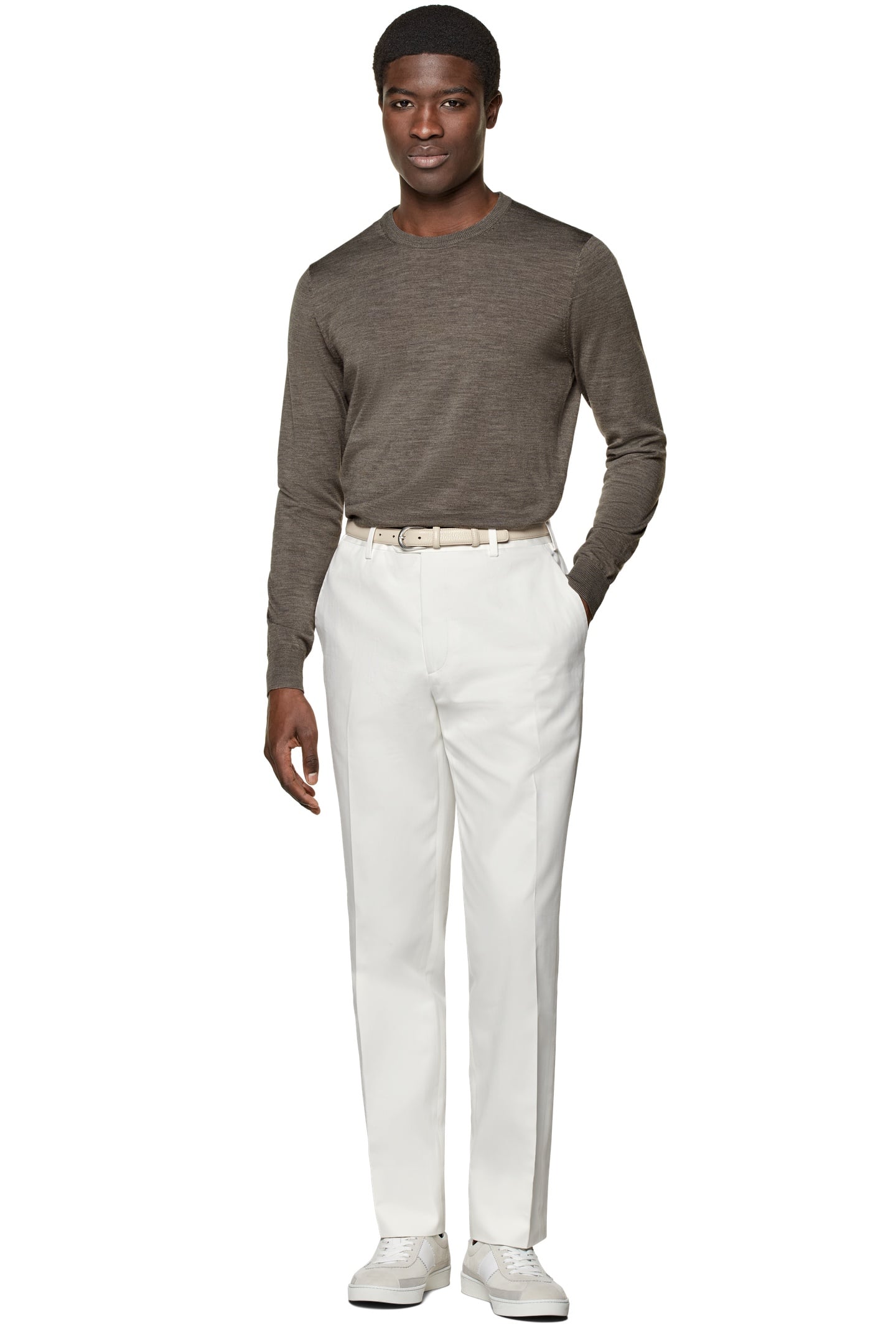 LS CREW TAUPE LUX CREW AND V NECK TAUPE 4