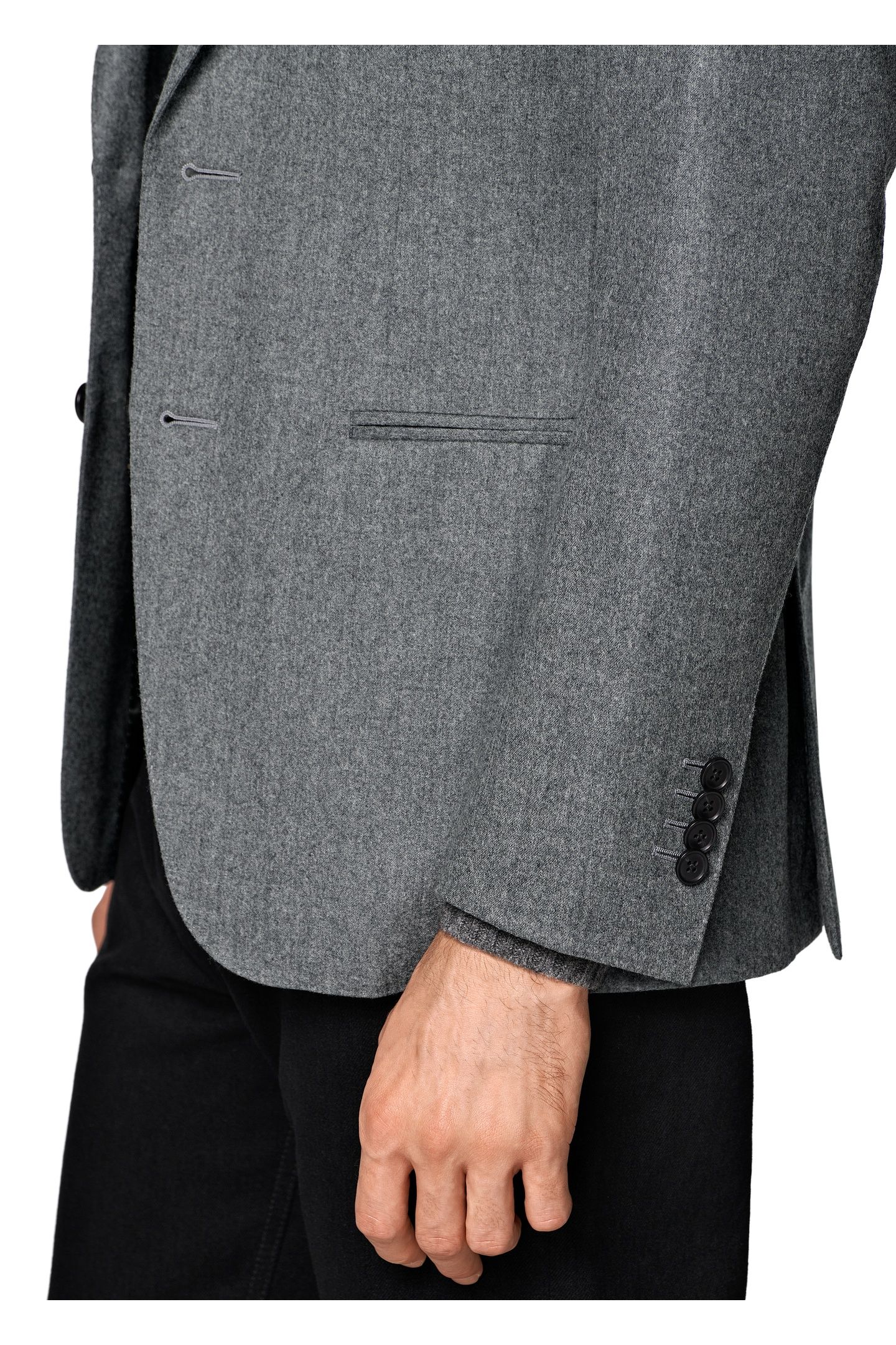 HAVANA MID GREY PURE WOOL S120 SEPARATE SUIT JACKETS MID GRE 8