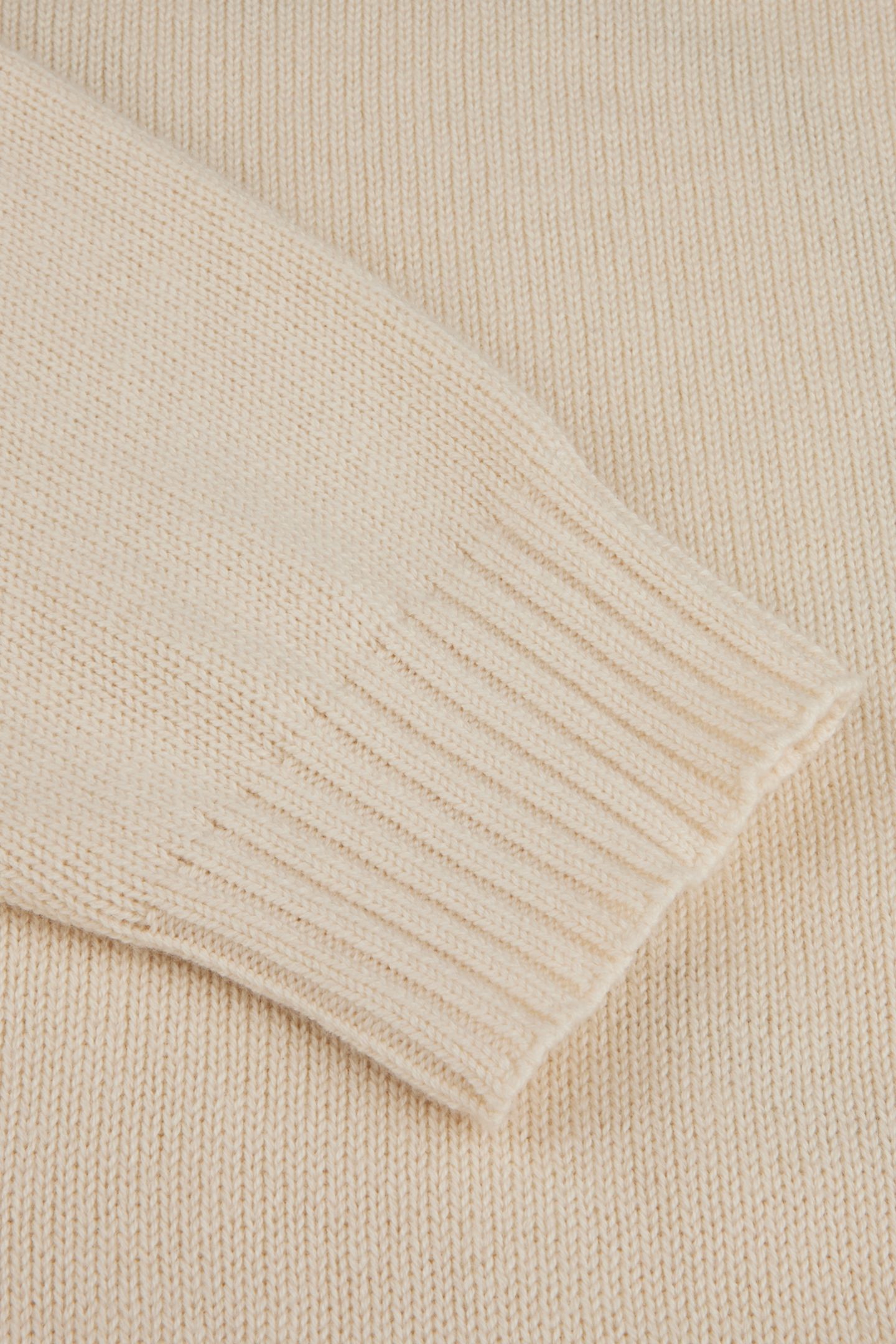 CREW NECK,INTARSIA LOGO CREAM 3