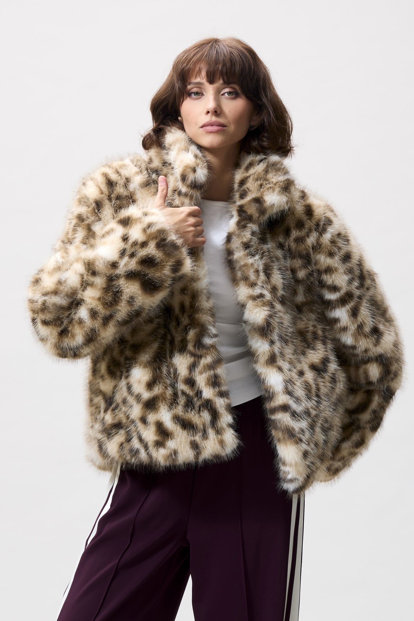 LEOPARD FUR JACKET FAKE FUR 1