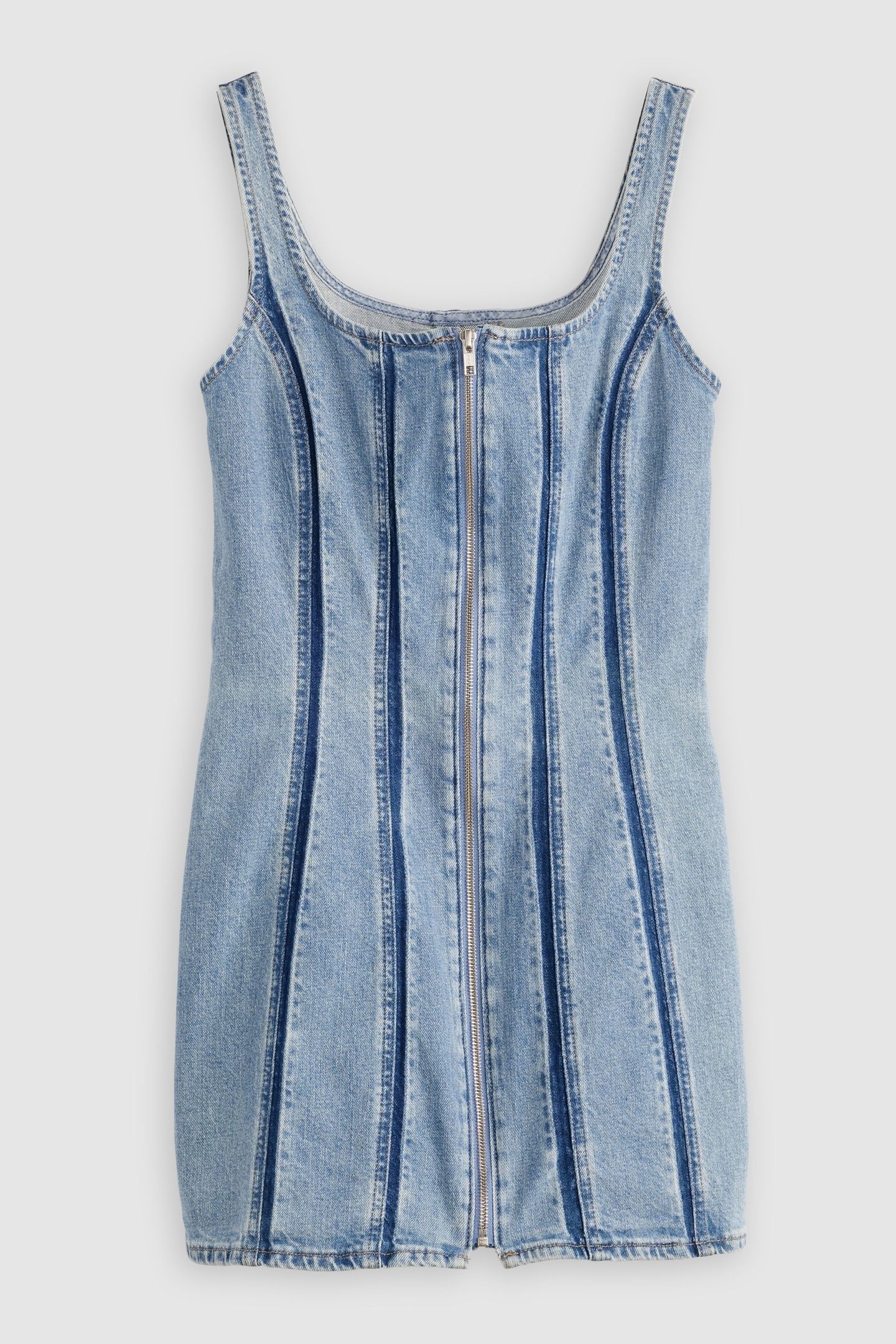 SEAMED ZIP DRESS 5