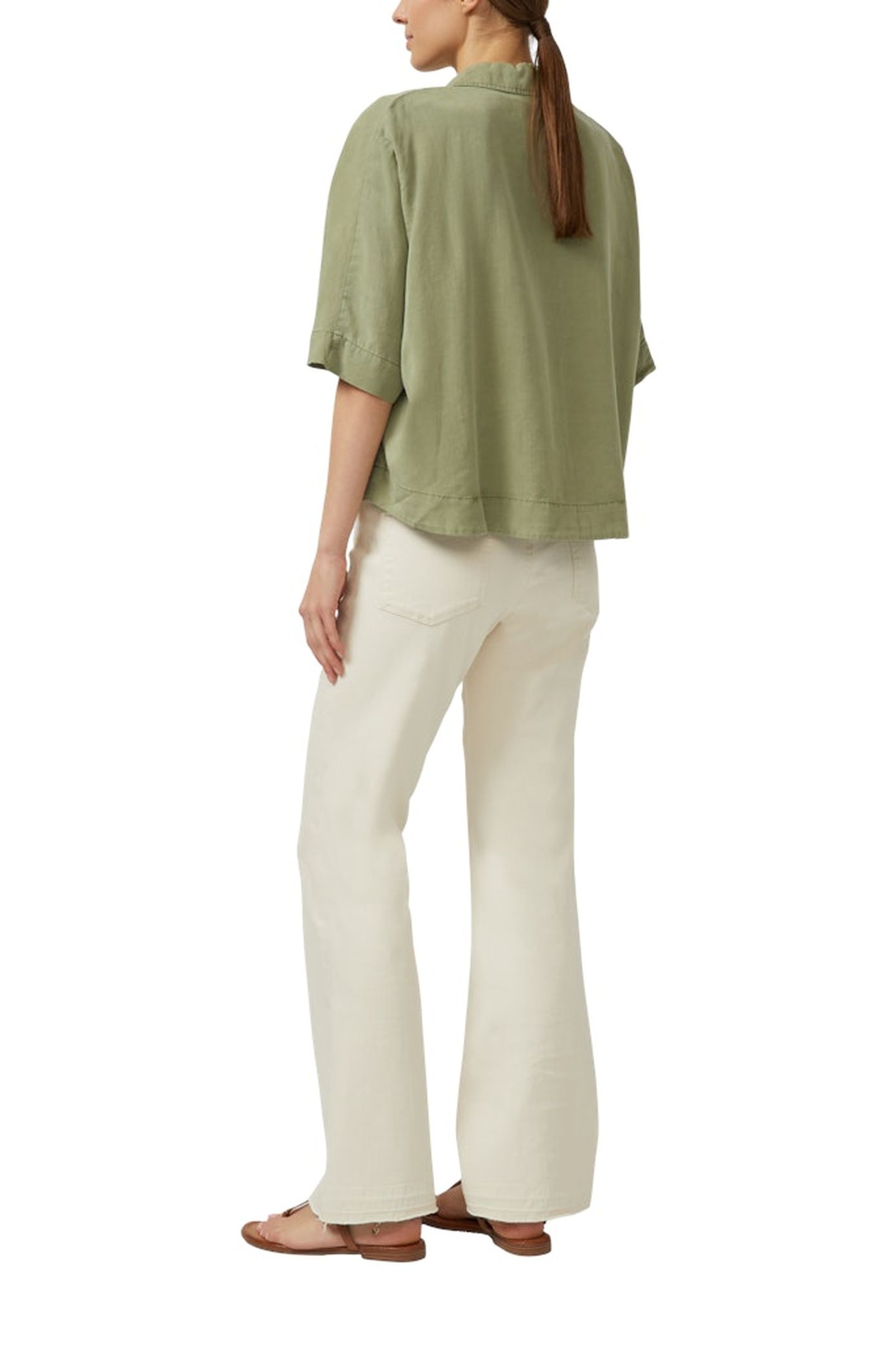 S.OLIVER BLOUSES ARMY GREEN 3
