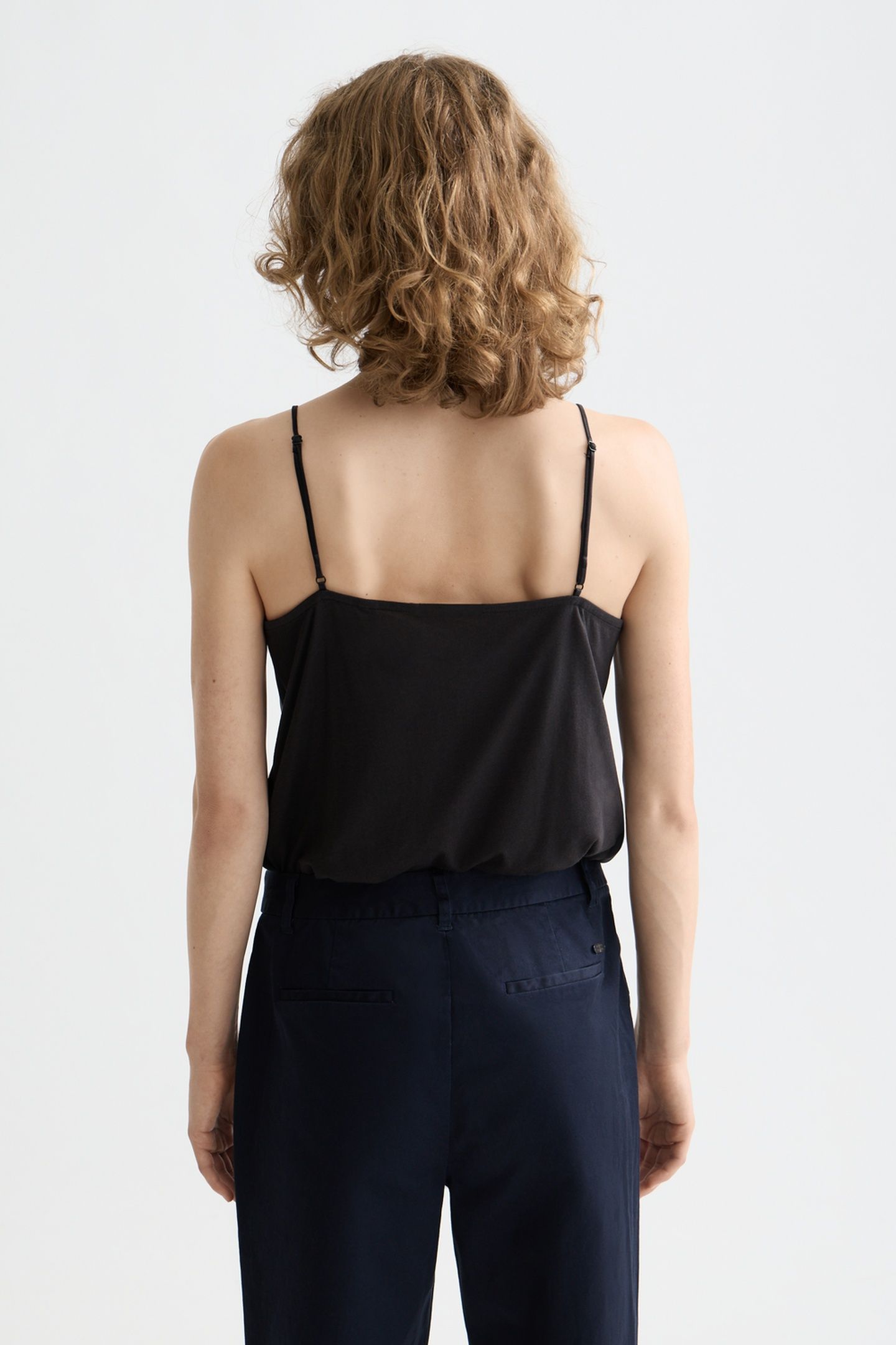 JERSEY WOVEN TANK BLACK 3