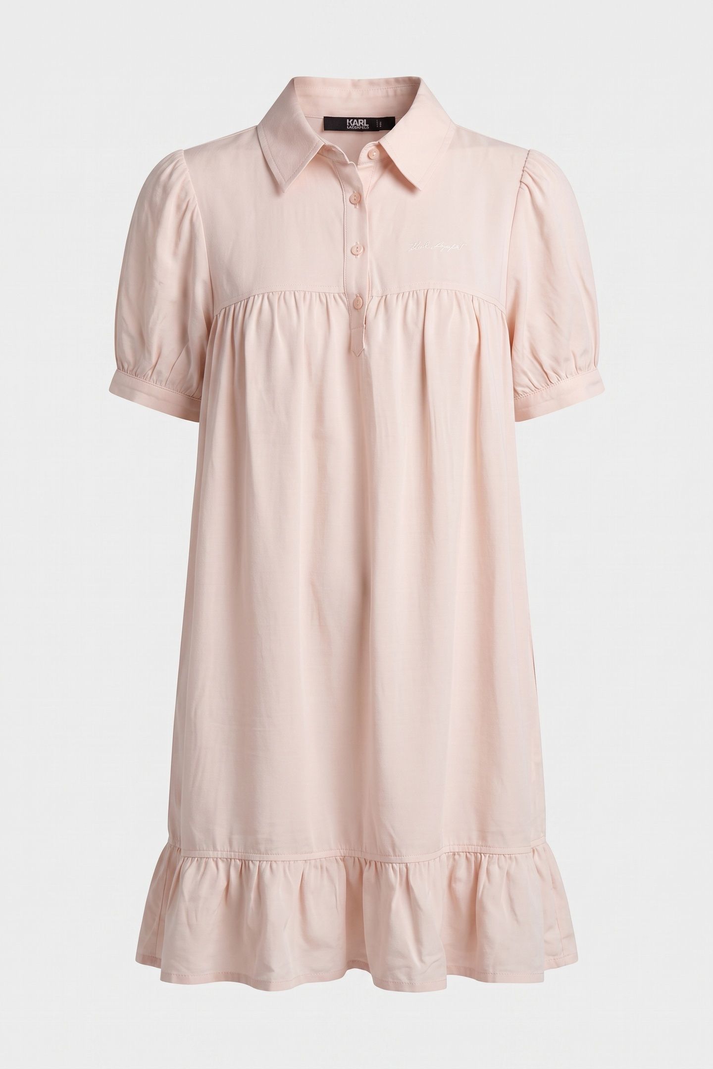 LINEN SHORT DRESS LIGHT PINK 3