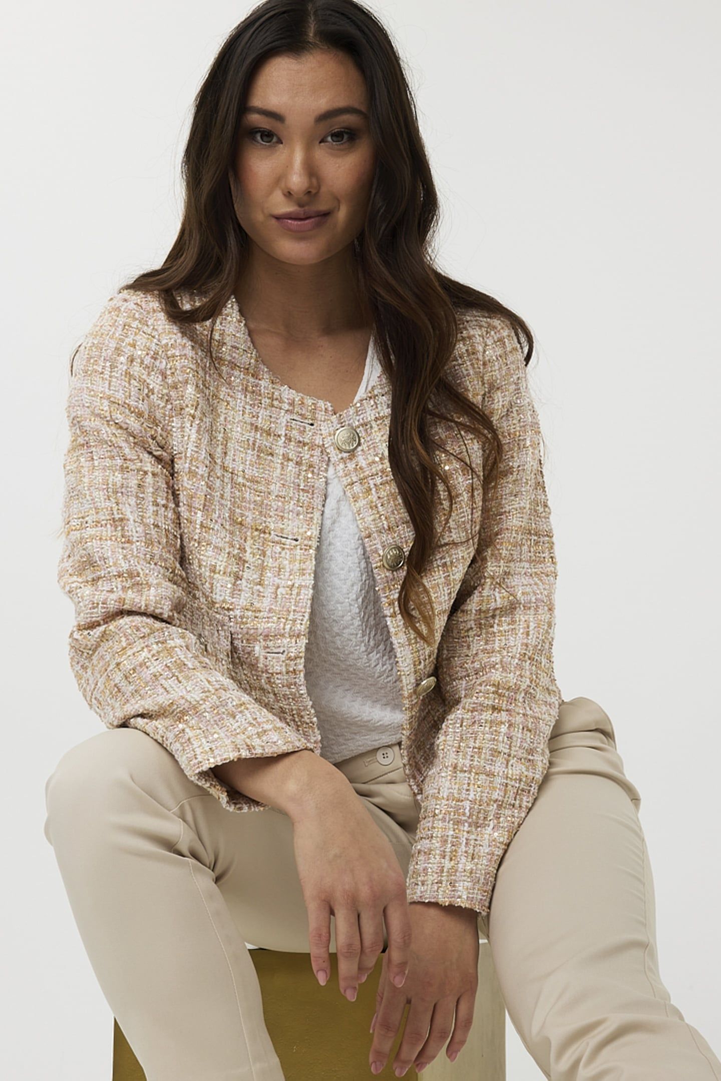 JACKET TWEED SAND 2