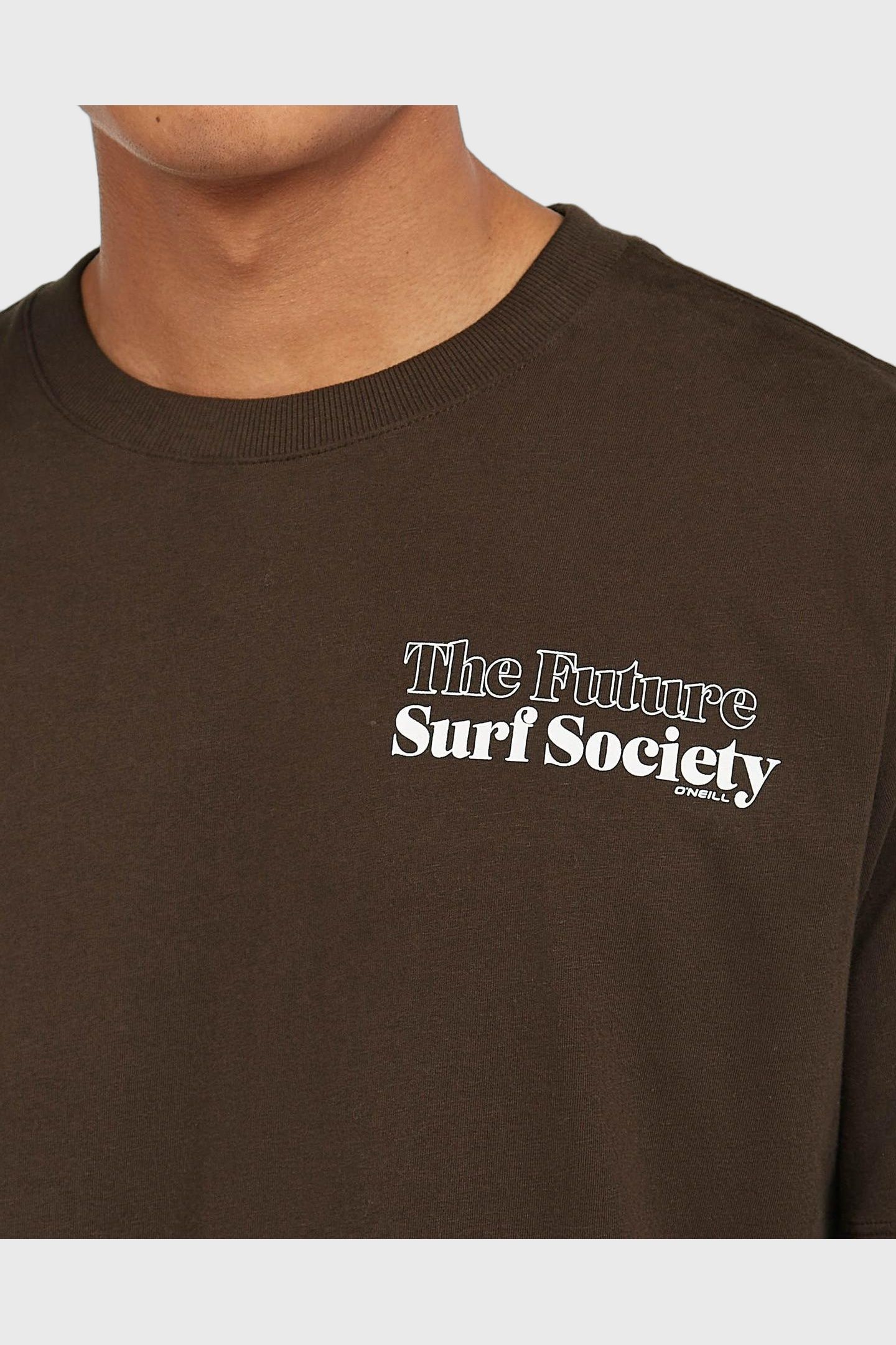 THE FUTURE SURF SOCIETY T-SHIRT COFFEE BEAN 6
