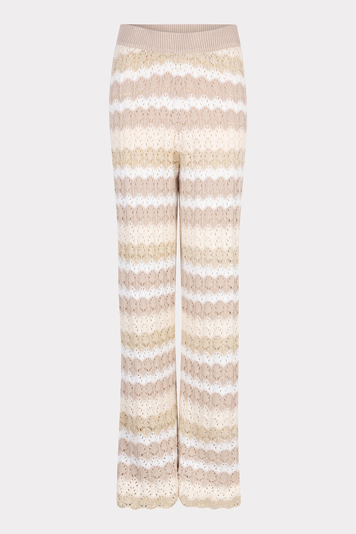 TROUSERS AJOUR STRIPE KNIT PRINT 5