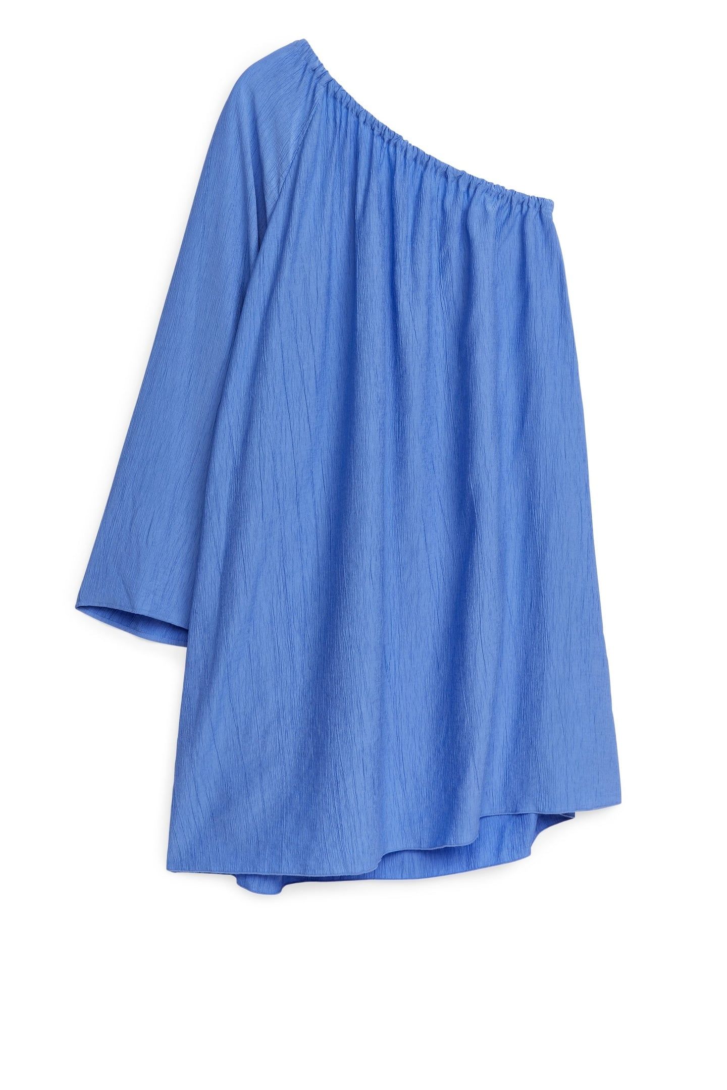 MAIA CRINKLED ECOVERO DRESS BLUE 3