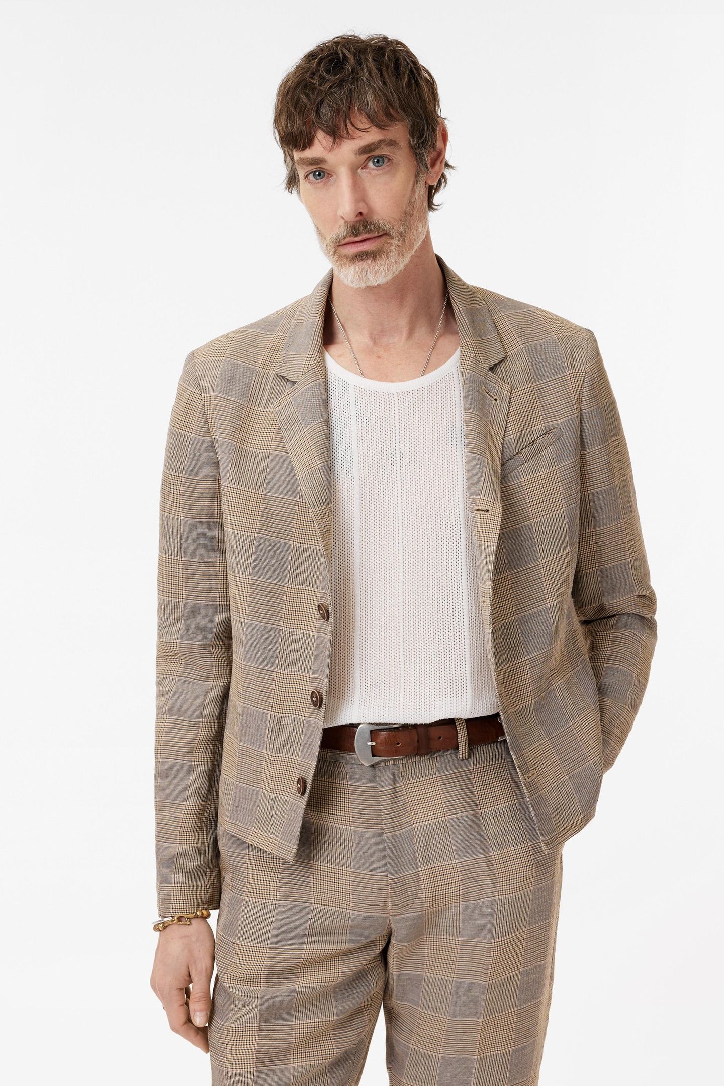 TORINO JACKET - SHORT JACKET WITH WELT C DARK TAN 1