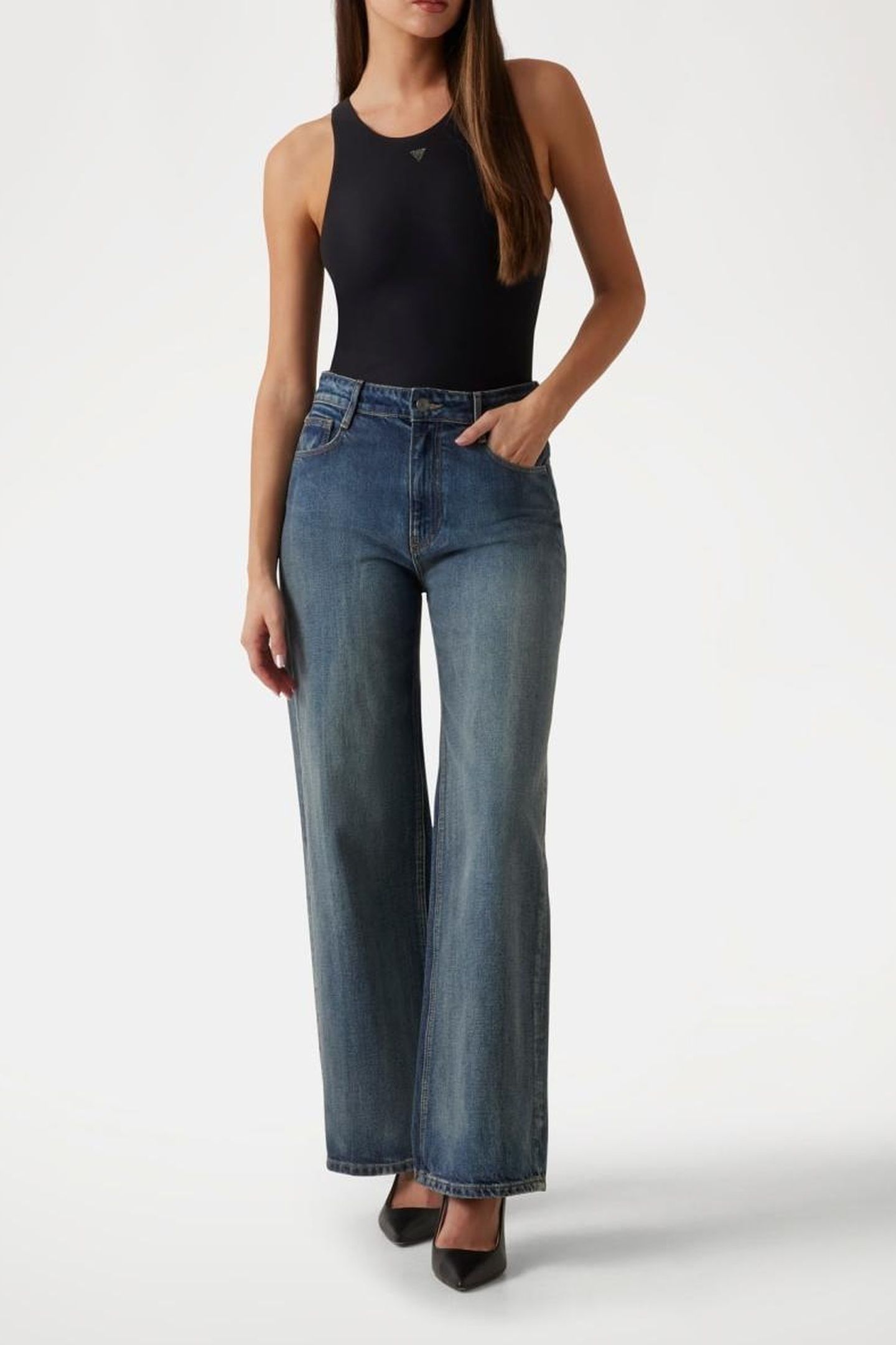 GUESS ECO CLAIR PANT TOKYO GREEN 1