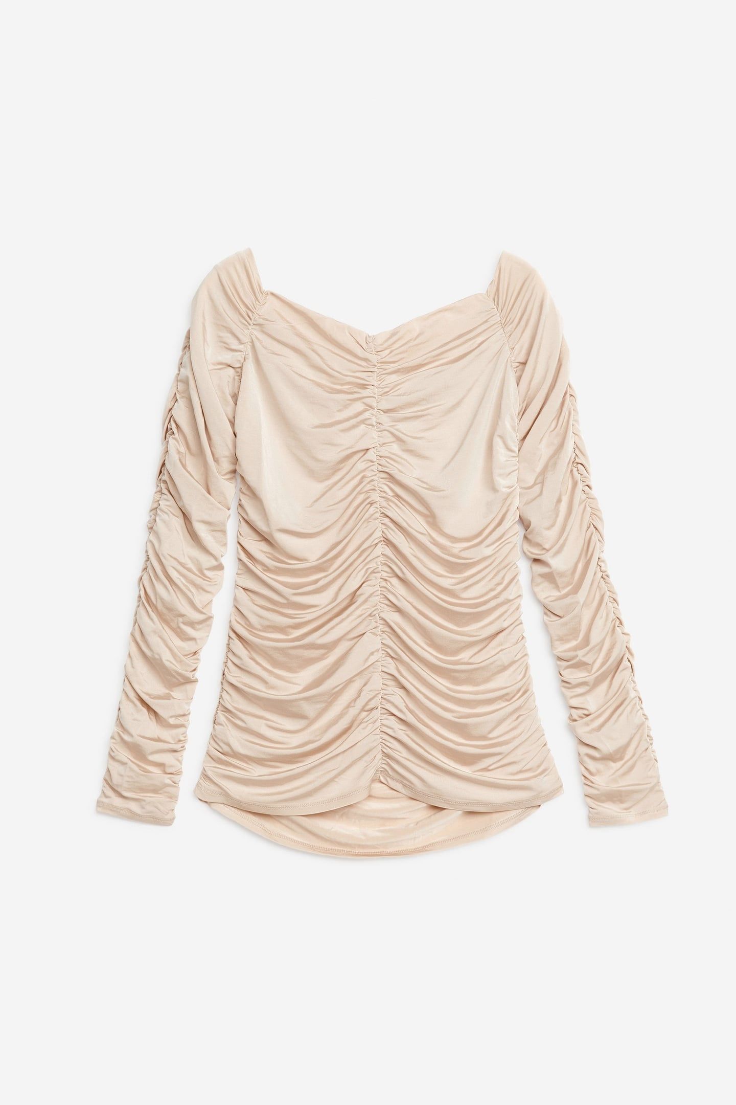 NILA OFF SHOULDER TOP BEIGE 1