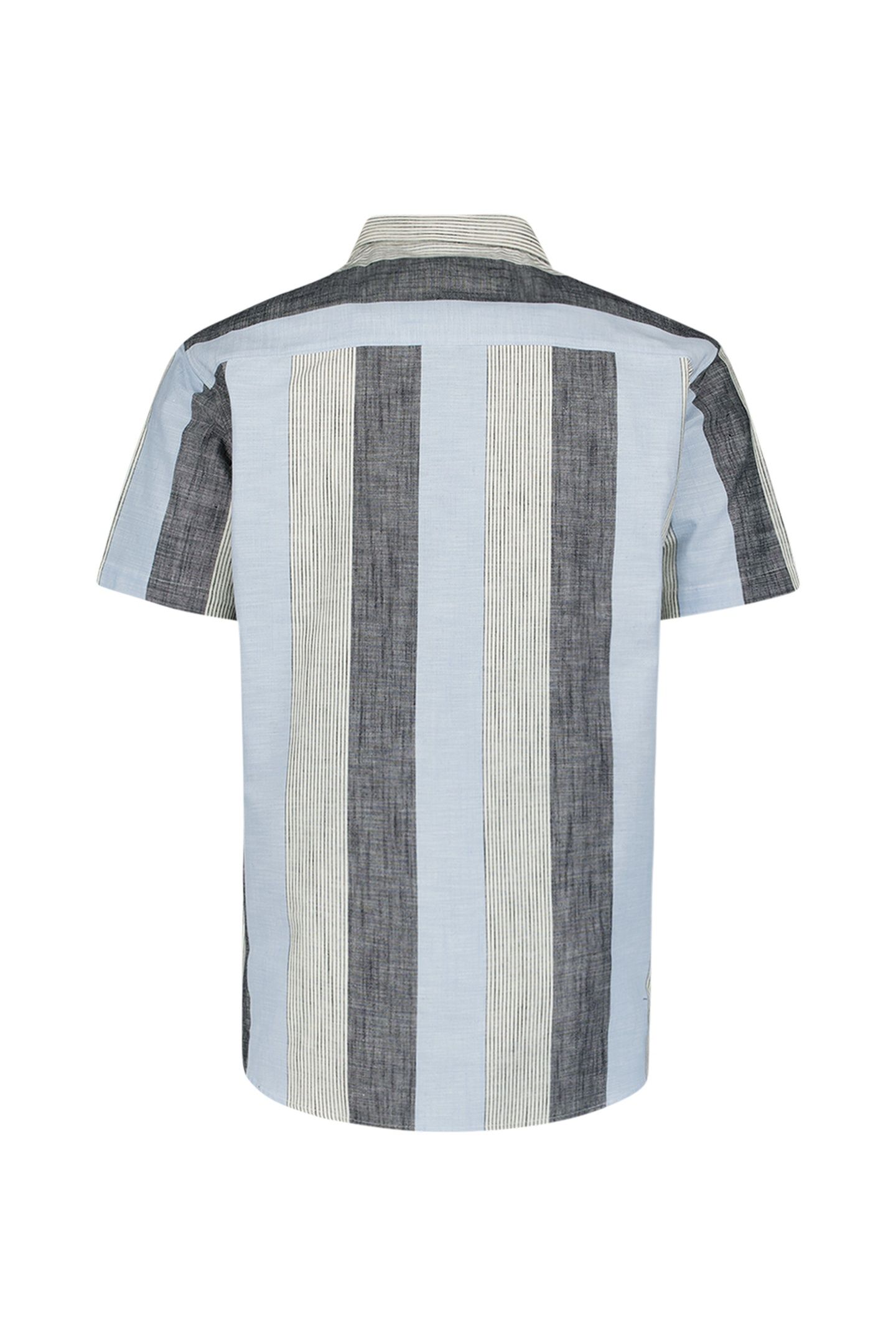 SHIRT SHORT SLEEVE REVERS COLLAR SLUB MULTI COLOURED VERTICA 3