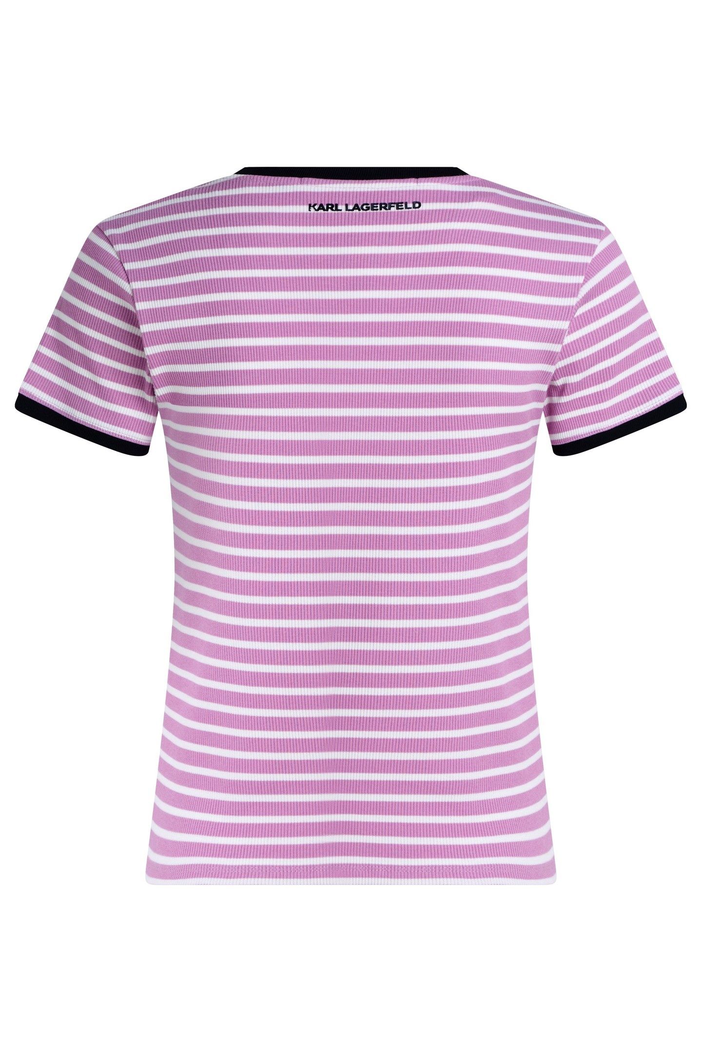 IKON PATCH STRIPED RIB TSHIRT OPERAMAUVE-CANNOLI 6