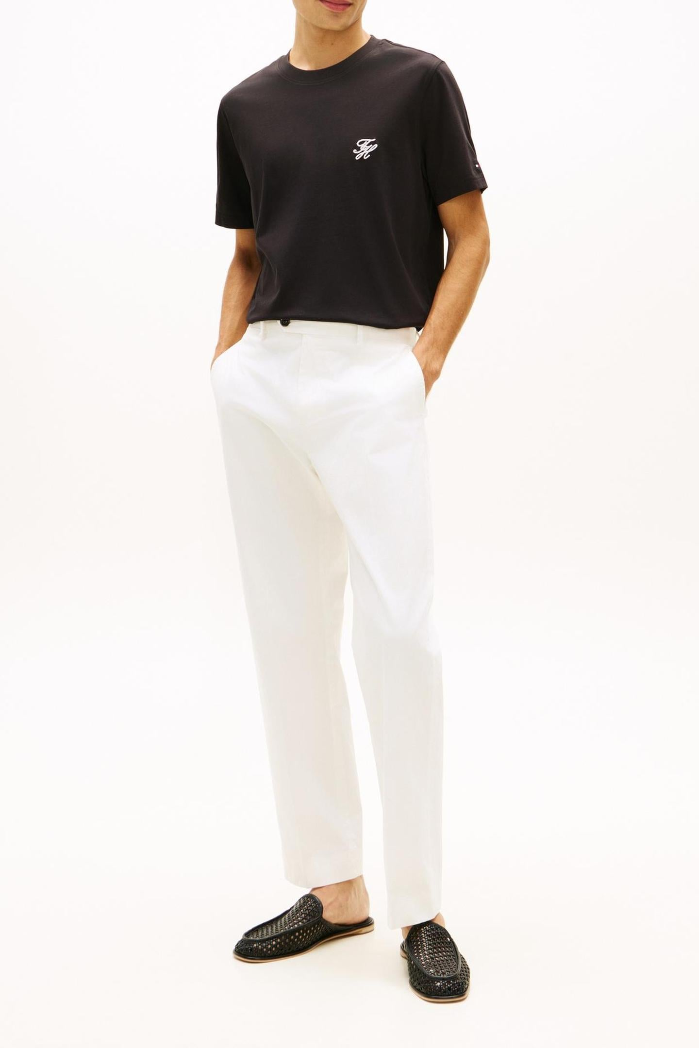 SCRIPT MONOGRAM T-SHIRT BLACK 1