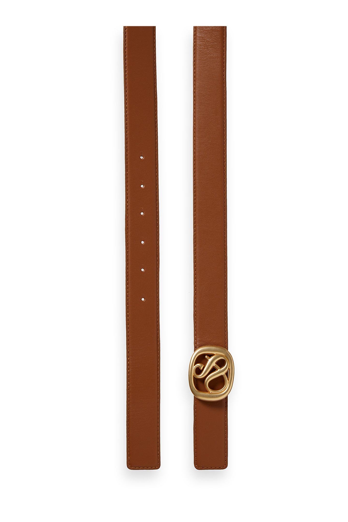REVERSIBLE AMPERSAND BELT COGNAC 2