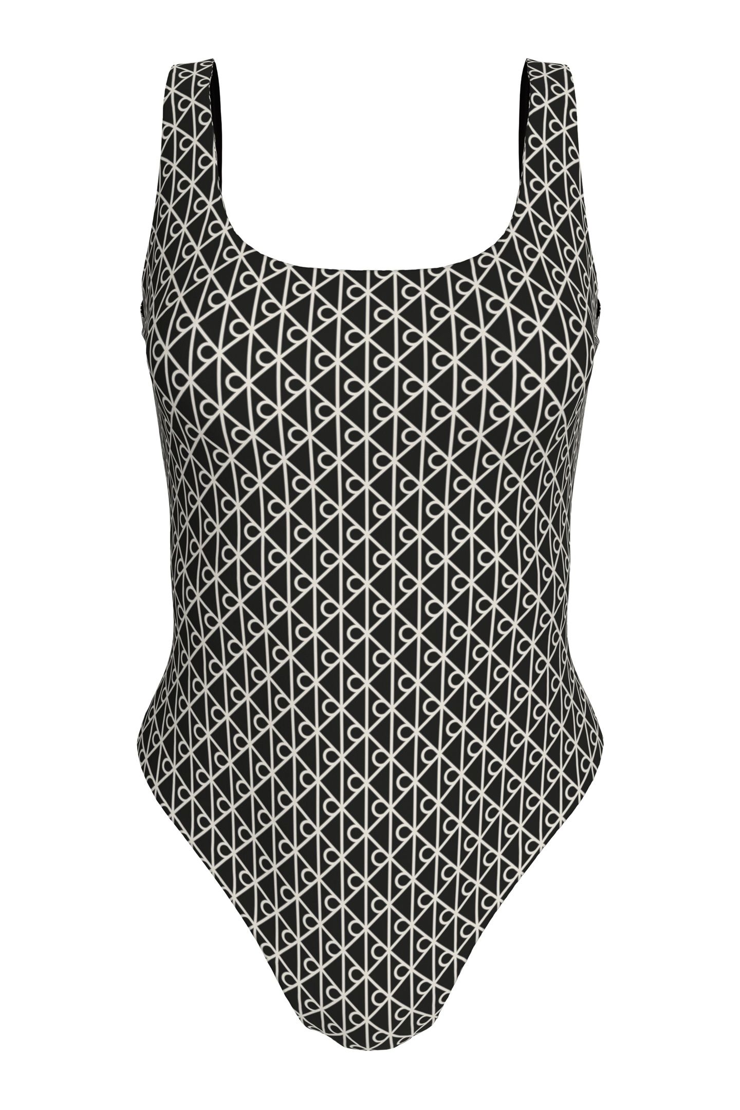 SCOOP BACK ONE PIECE BLACK 5
