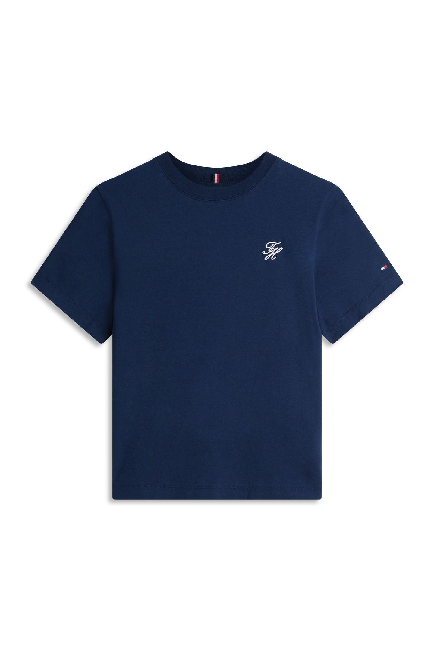 TH SCRIPT REGULAR C-NECK T-SHIRT DARK NIGHT NAVY 4