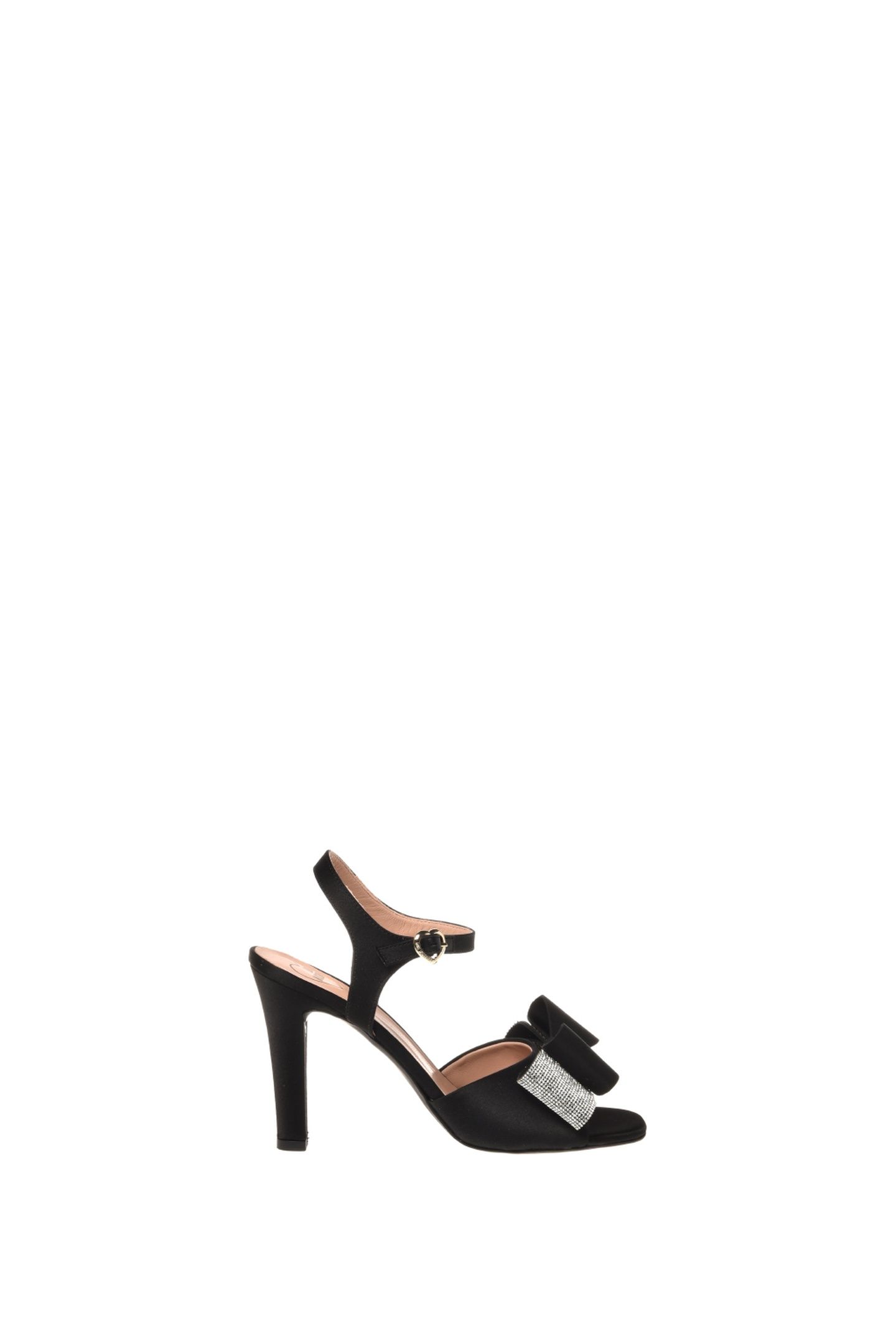 LOVE MOSCHINO RHINESTONE SANDALS BLACK 2