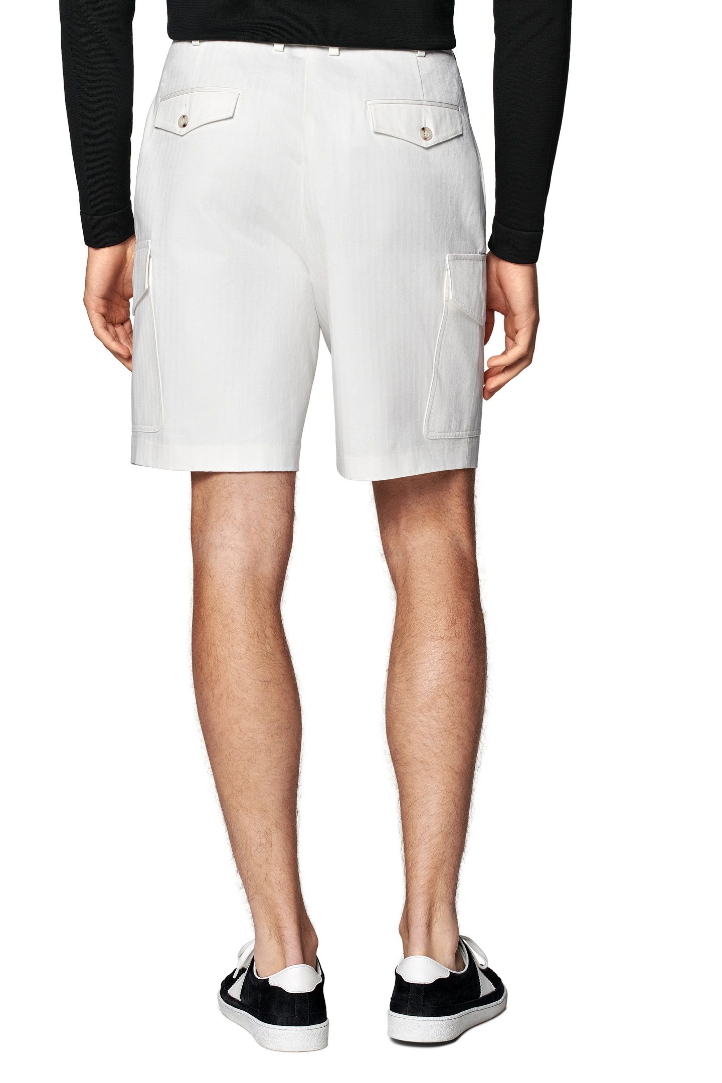 BLAKE CARGO SHORTS-OFF-WHITE CHINO, DENIM AND SHORTS WHITE 3