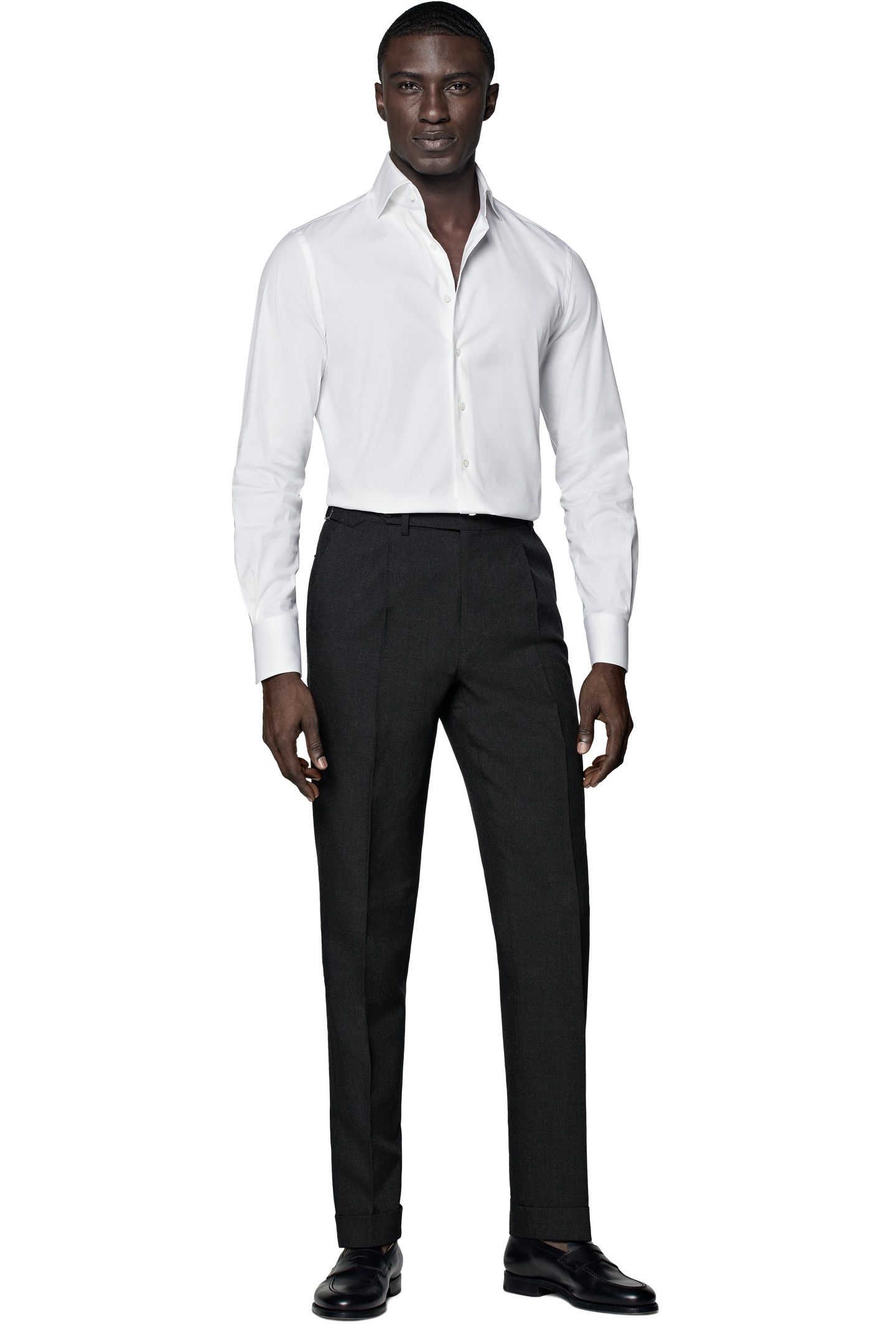 LUXURY STRETCH WHITE FORMAL SHIRTS WHITE 6