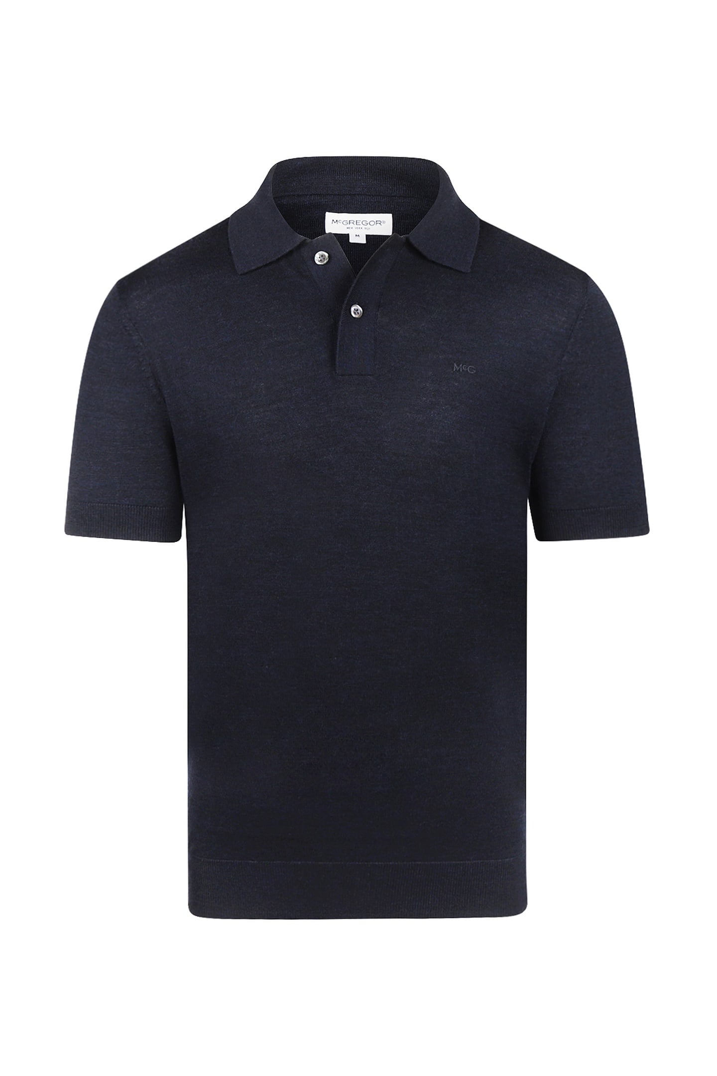 FINE MERINO POLO S/S NAVY 1