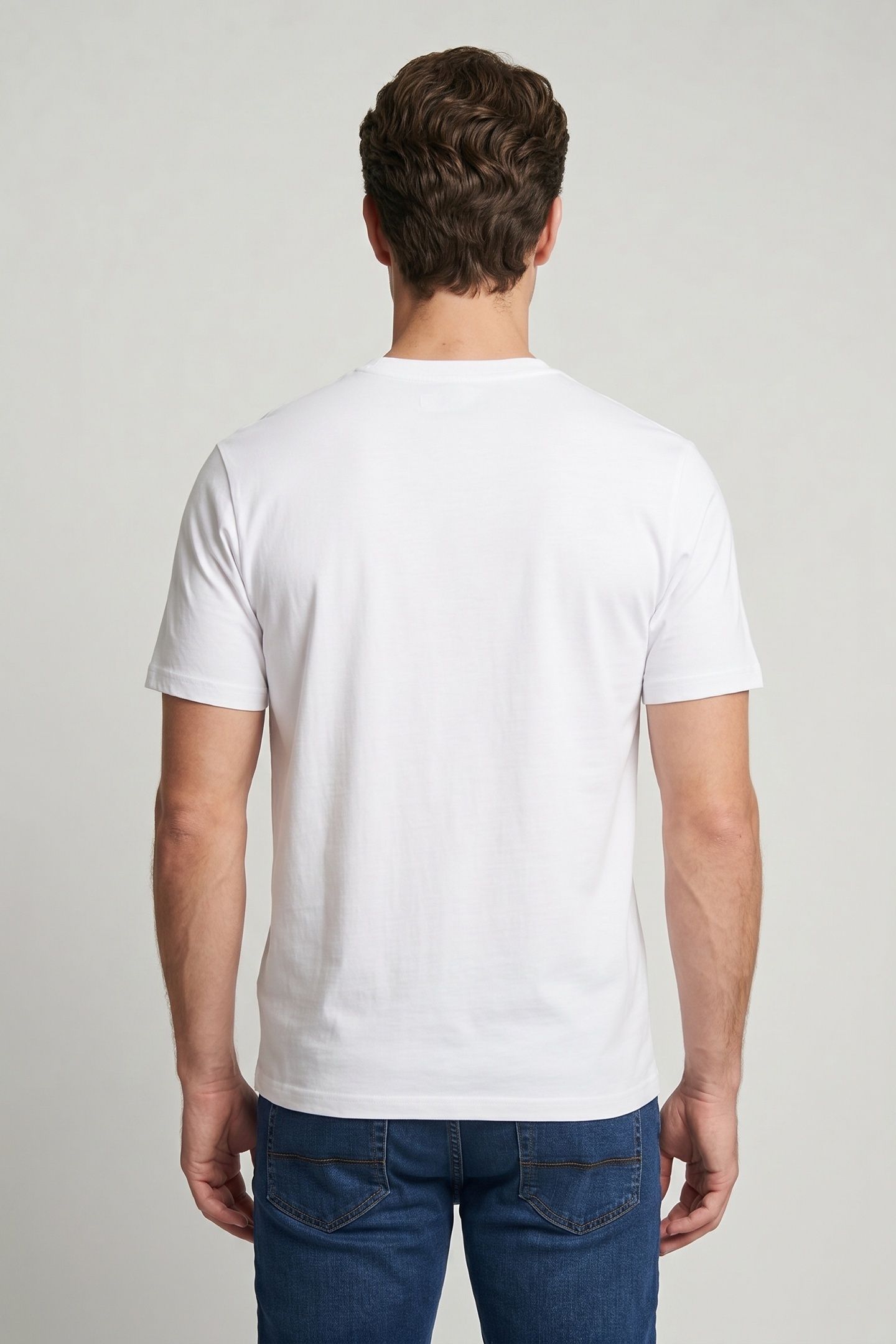 SHORT SLEEVE SILICON BADGE TEE WHITE 2