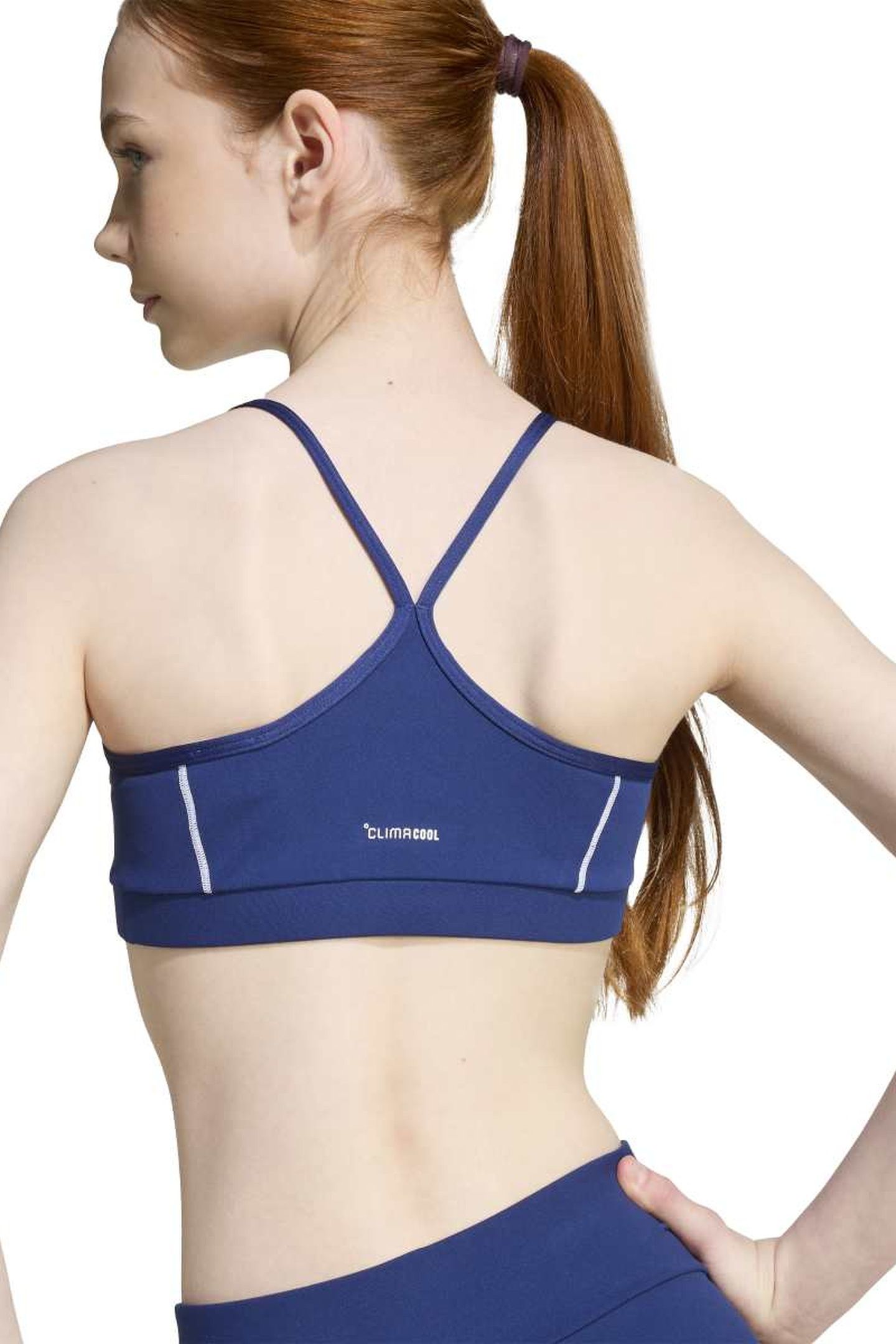 SPORTSWEAR TRAIN ESSENTIALS COLLEGIATE PRINT BRA DARK BLUE 3