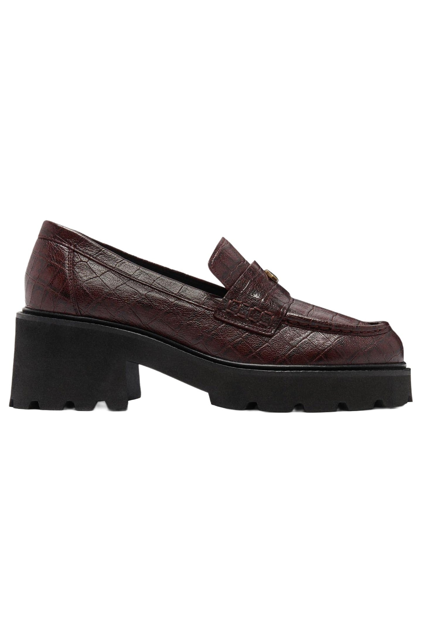 MOCASSIN CROCO CLAYMENCE BORDEAUX 1