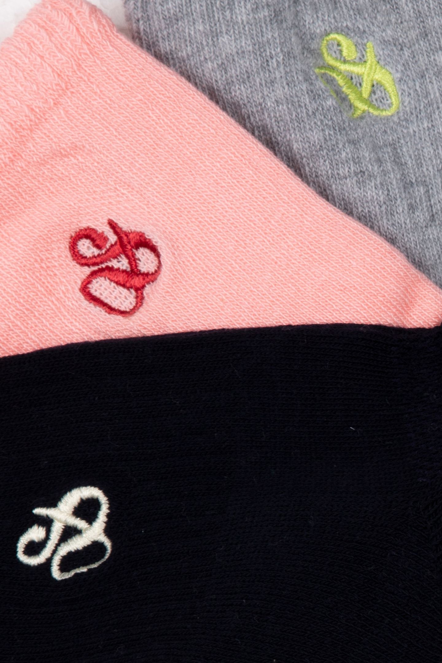 GIRL 3PK GIRLS 1/2 TERRY CREW PINK 5