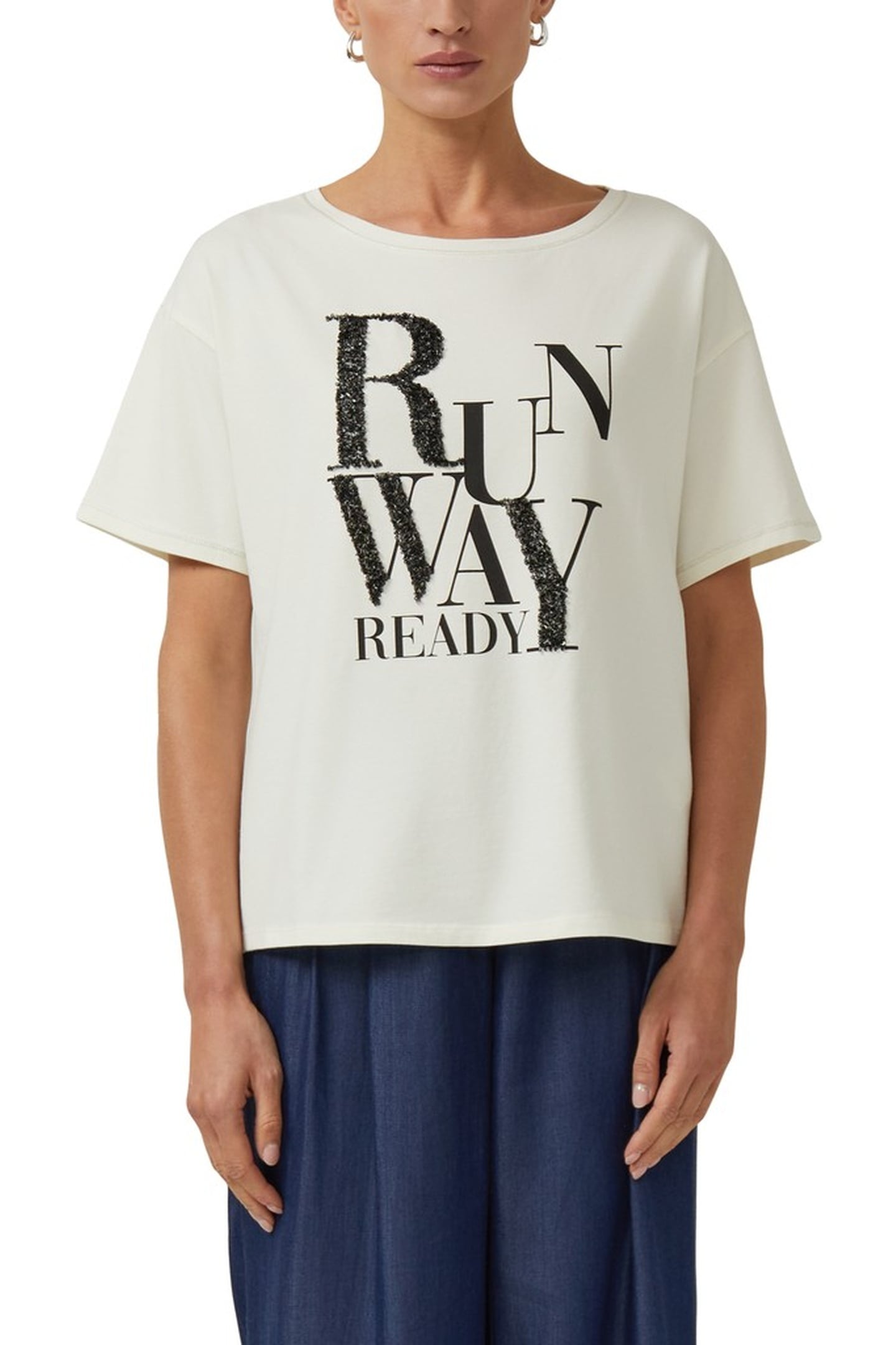 S.OLIVER T-SHIRTS OFFWHITE 1