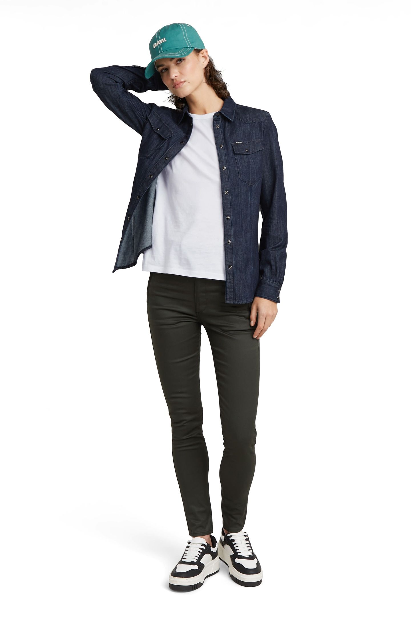 WELD HIGH SKINNY CHINO RAVEN 1