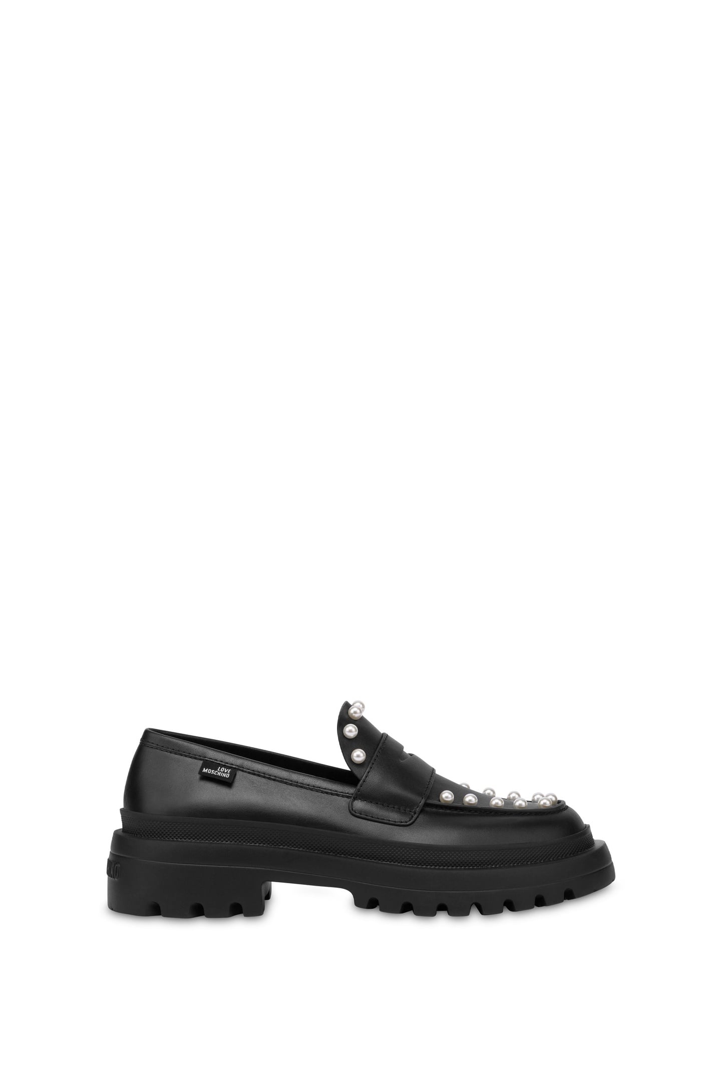 HER LOVE CALFSKIN LOAFERS BLACK 1