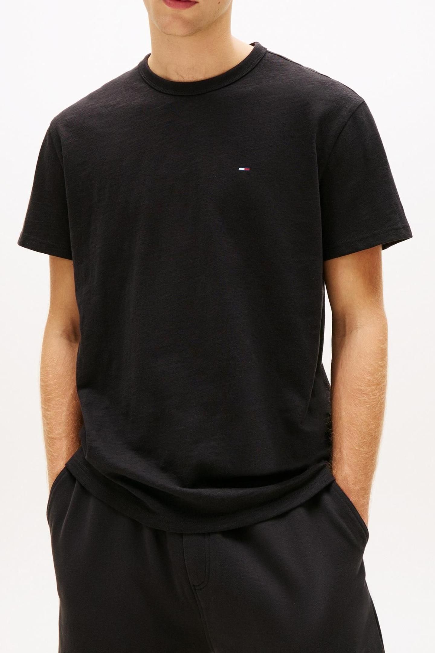 TJM REGULAR SFLAG SLUB T-SHIRT BLACK 3
