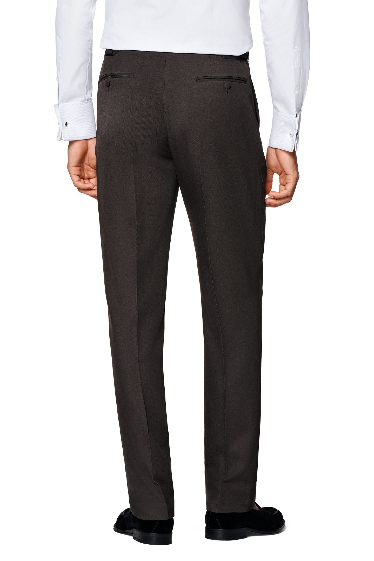 MILANO DARK BROWN PURE WOOL S120 NESTED TUXEDOS DARK BROWN 6