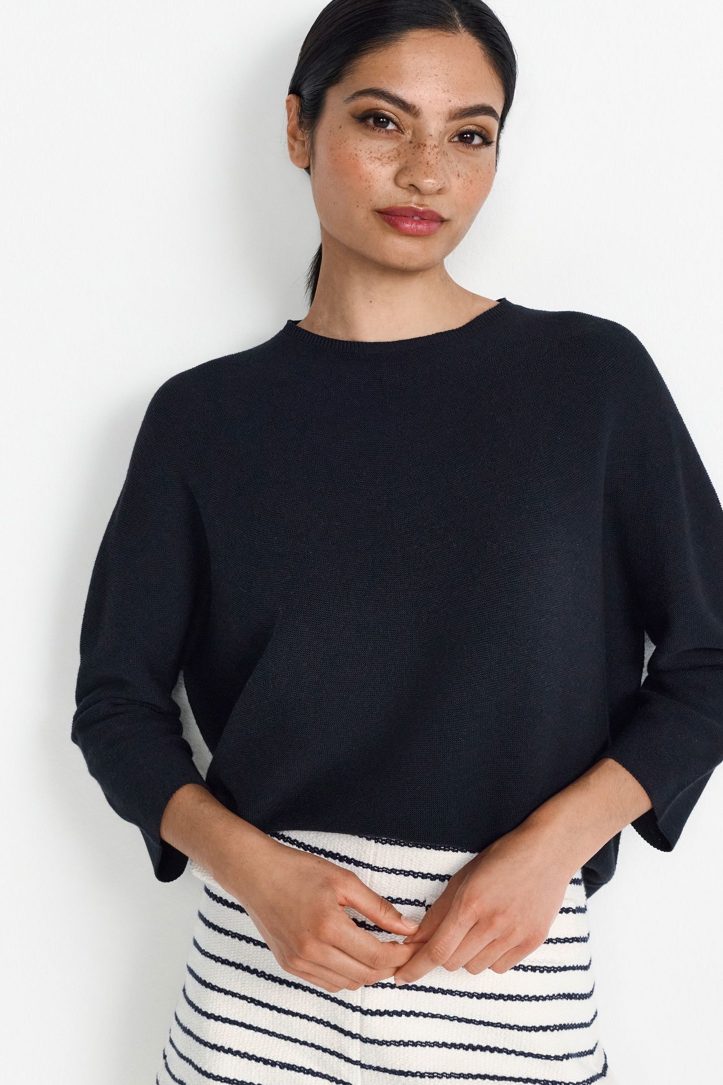 CREW-NECK SEAMLESS MIDNIGHT BLUE 5