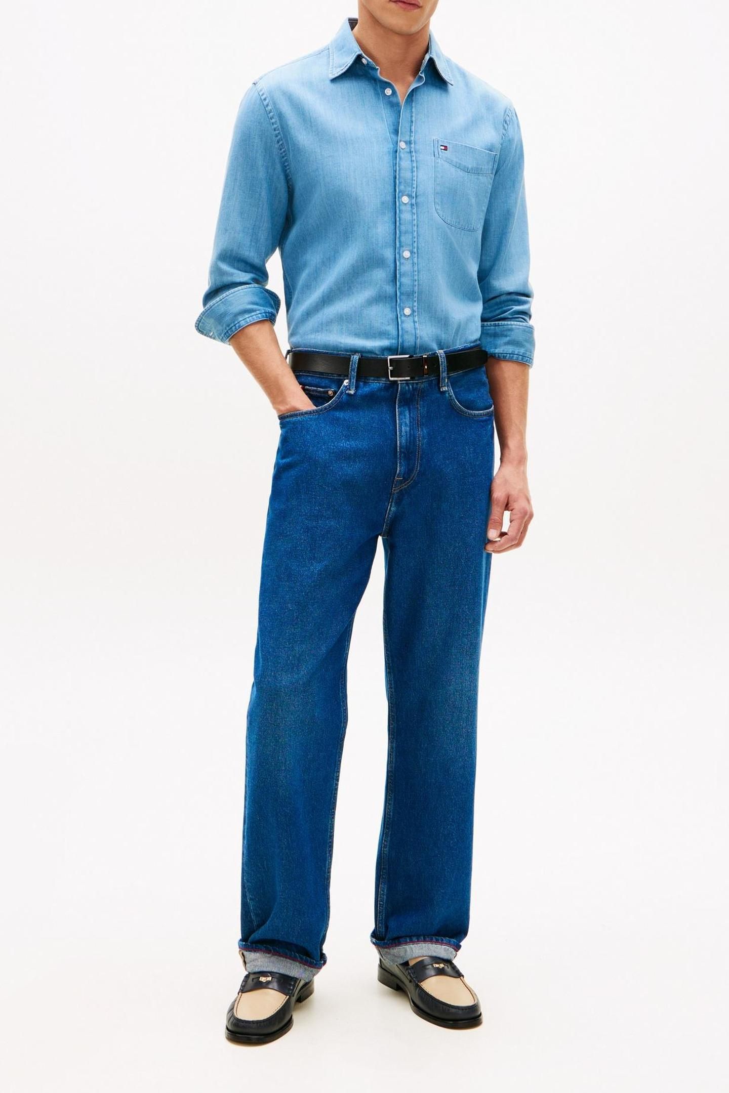 LIGHTWEIGHT DENIM SHIRT MID BLUE DENIM 2