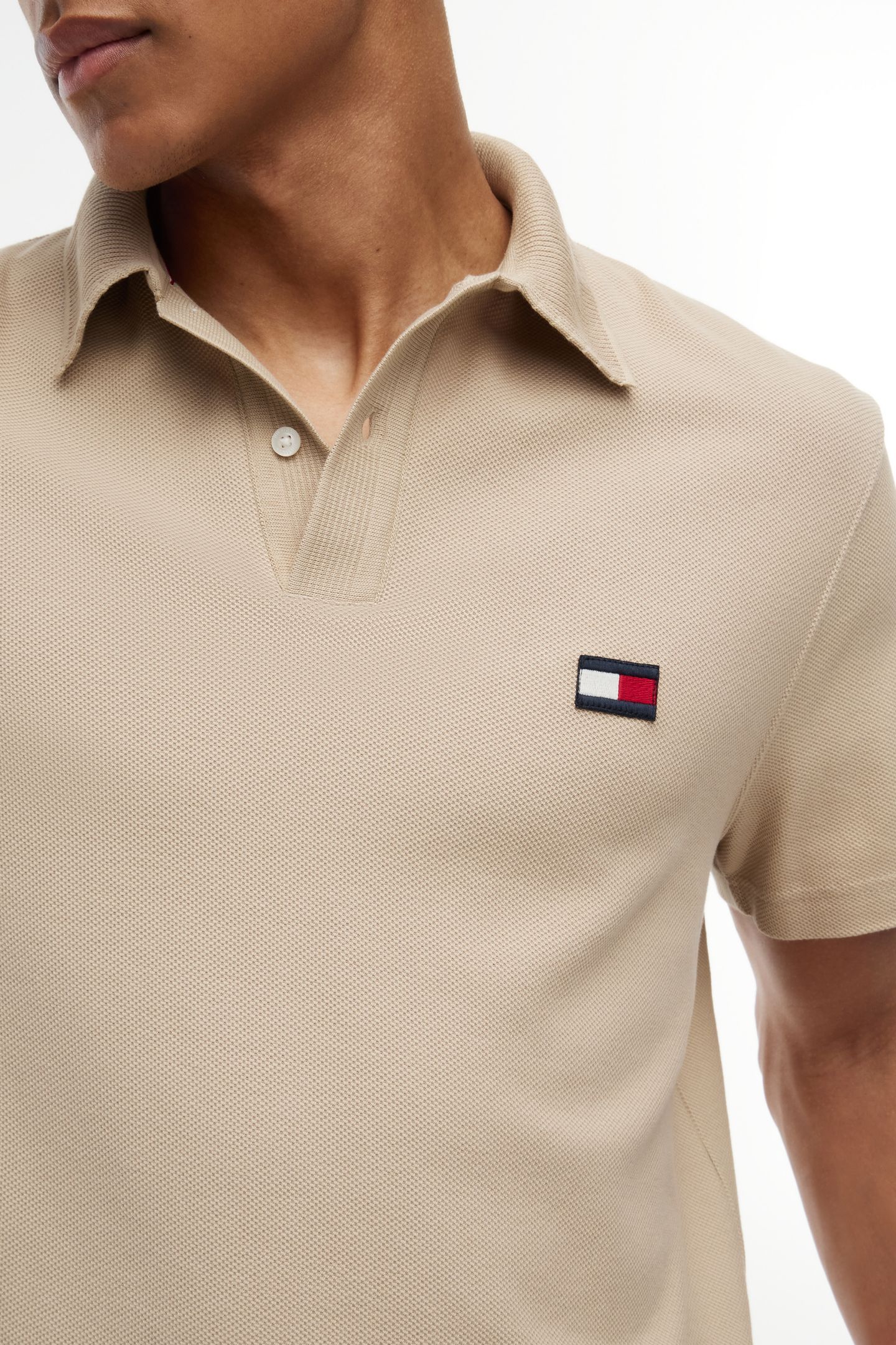 KNITTED COLLAR CLASSIC POLO SANDALWOOD 5